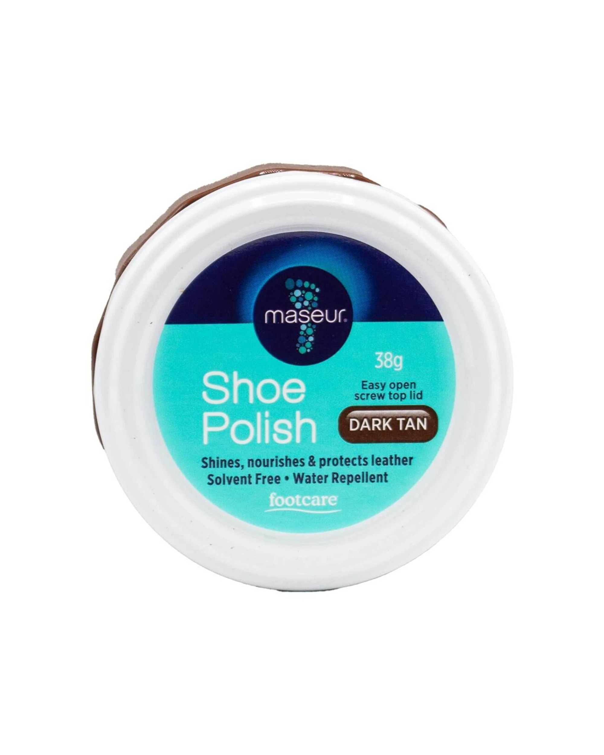 2 Footcare 6PK Maseur Shoe Polish Leather Care Protector 38g - 2 - Brown, 2 of 3