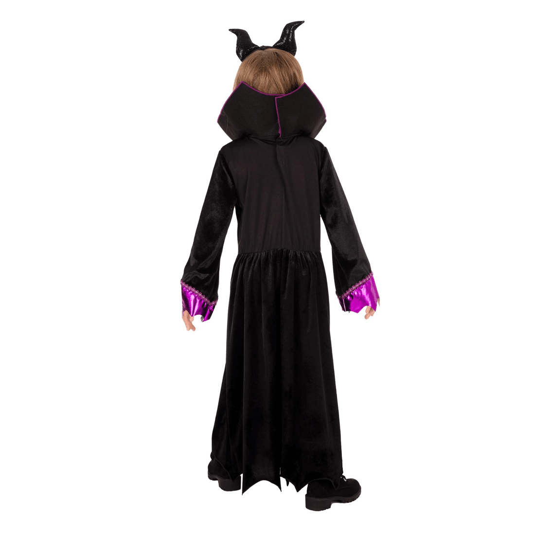 5 Disney Maleficent Deluxe Kids Costume Size 6-8yrs - Purple, 5 of 6