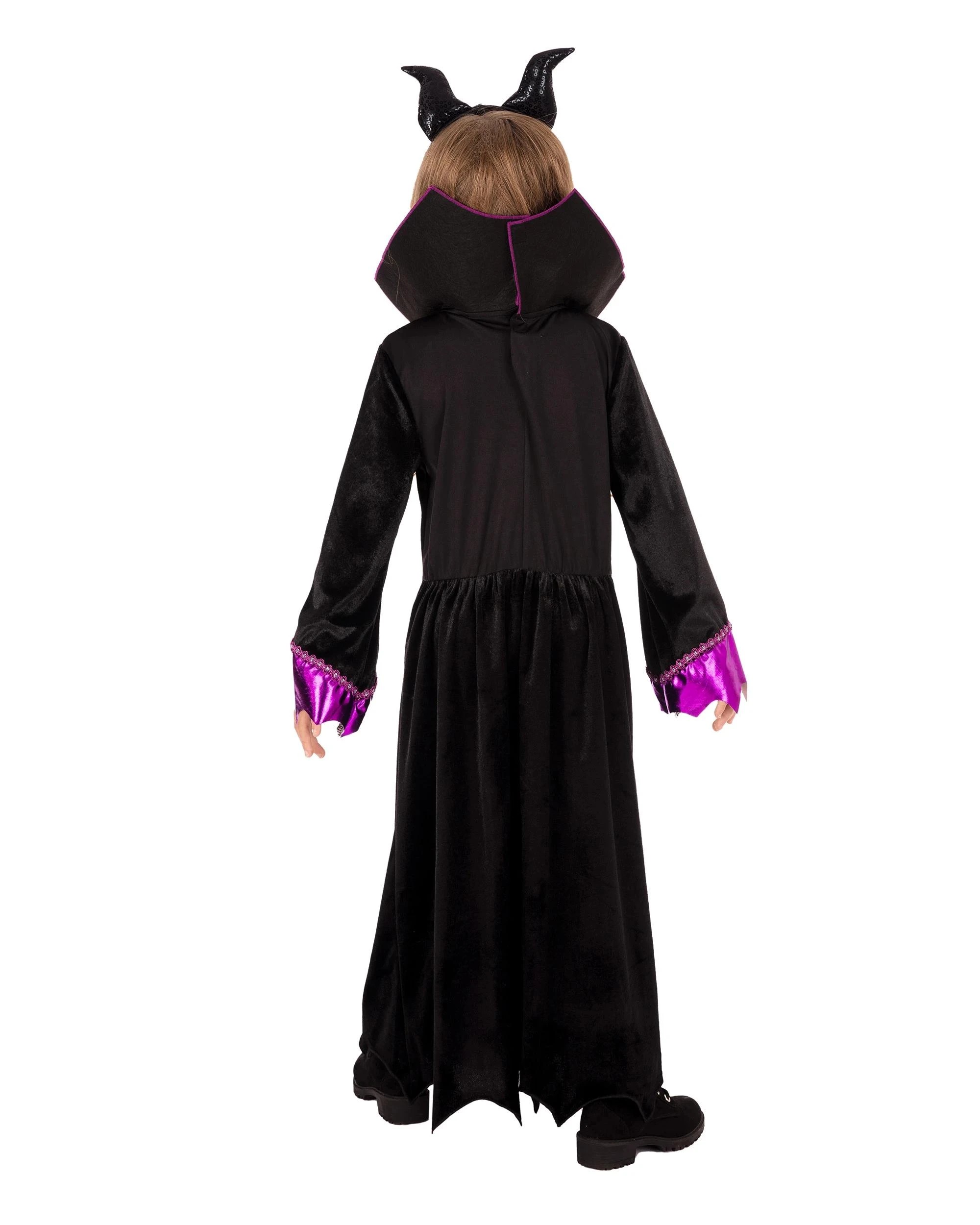 5 Disney Maleficent Deluxe Kids Costume Size 6-8yrs - Purple, 5 of 6
