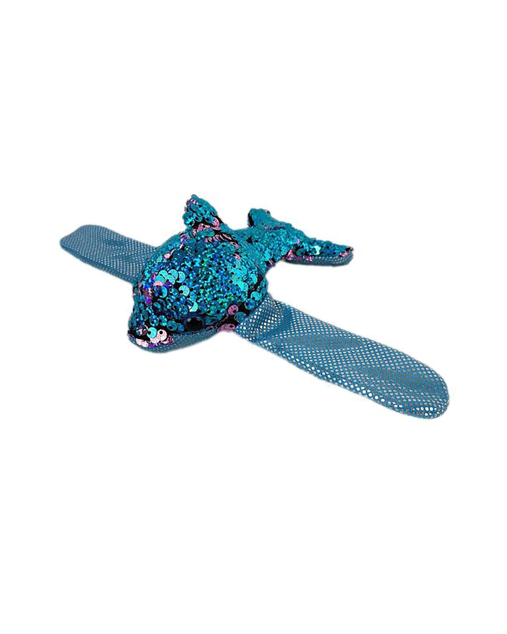 Huggable Toys Wrist Snap Band 14cm Dolphin Aqua Plush Toy for Cuddles ...