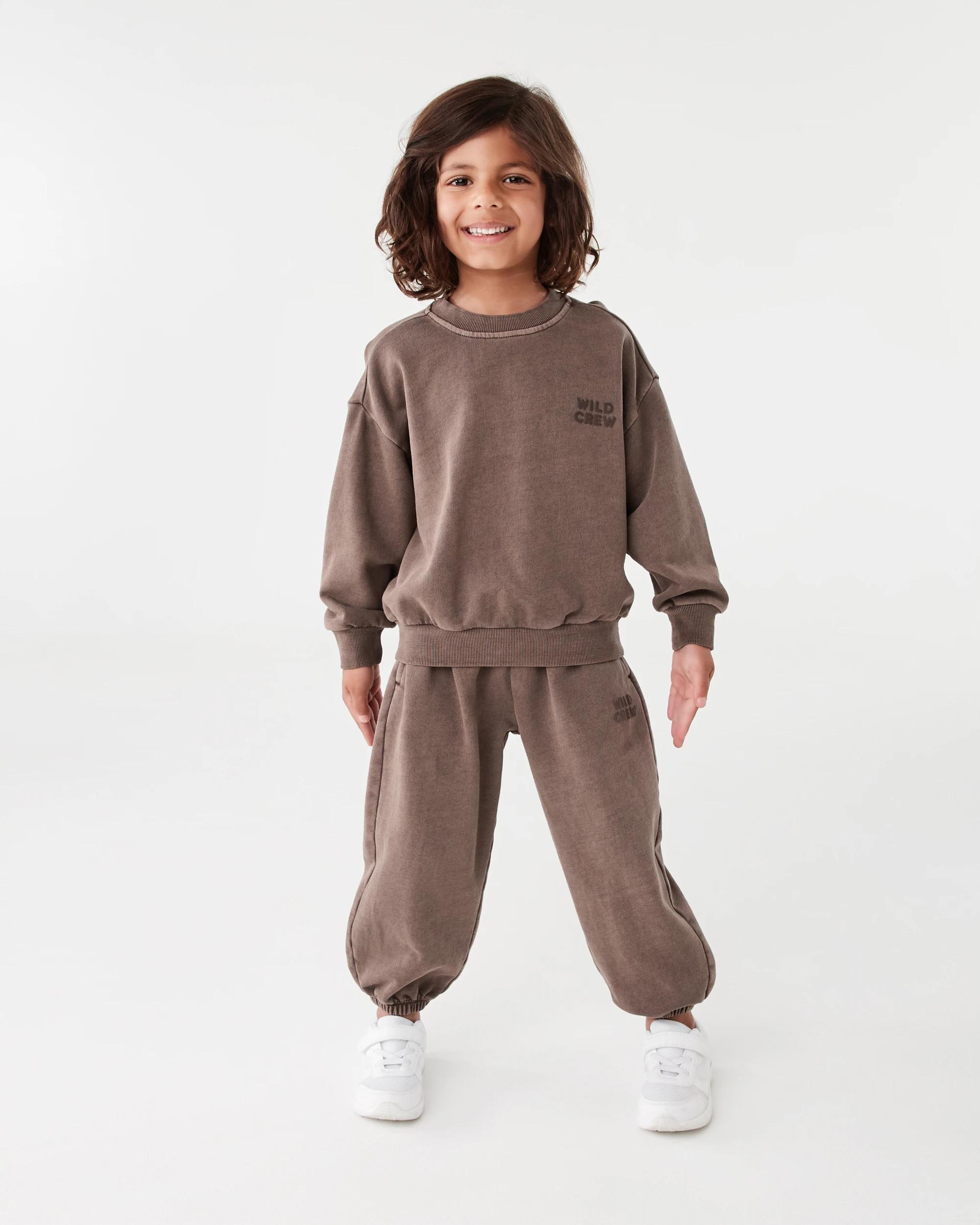 5 Washed Oversize Trackpants Mlky Brwn, 5 of 6