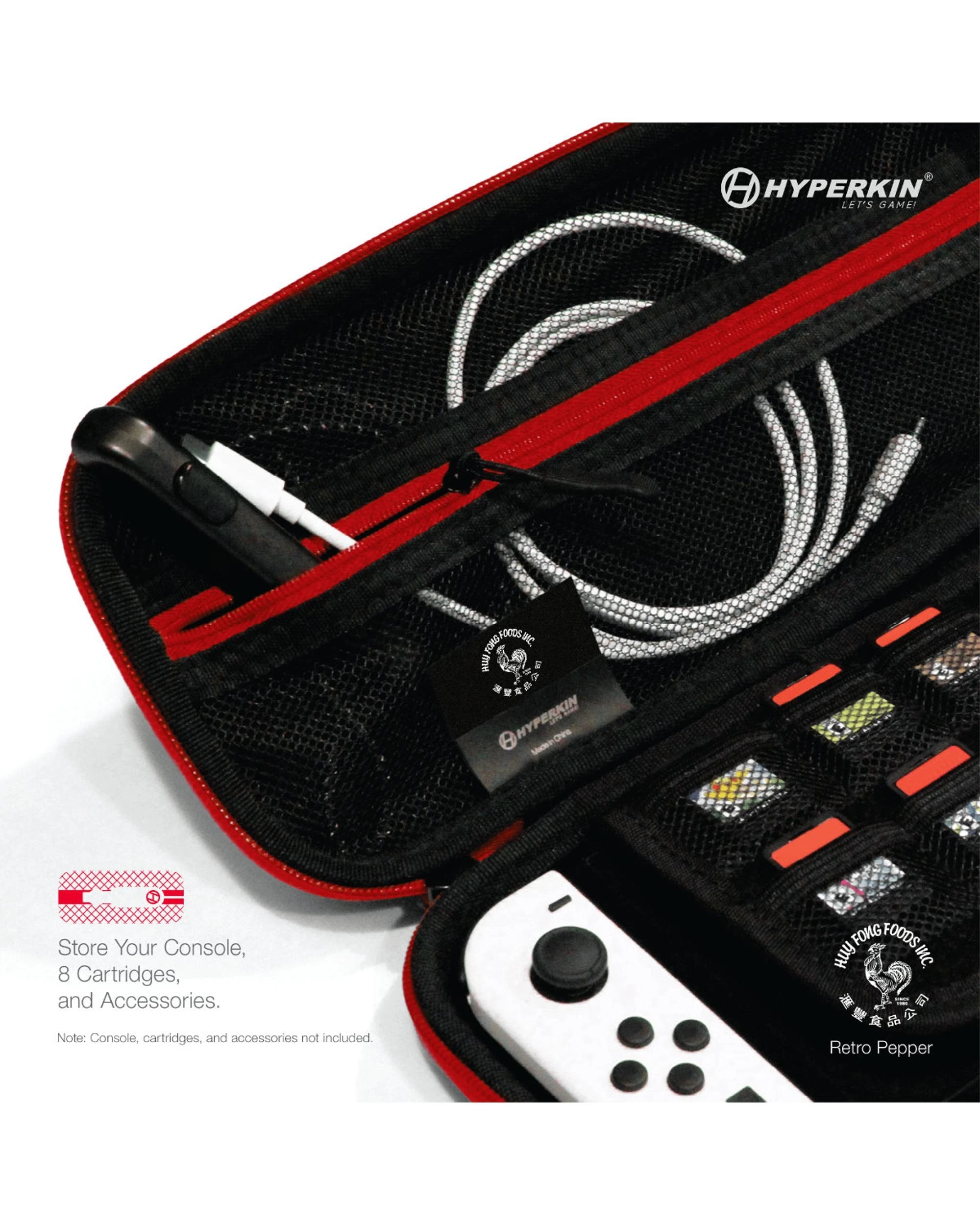 5 Sriracha Retro Pepper Eva Hard Shell Switch Carrying Case Hyperkin, 5 of 8