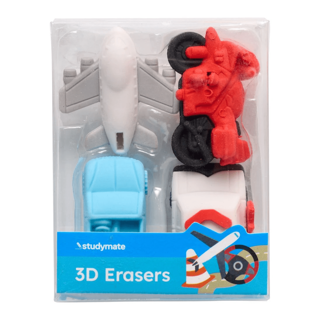 2 Studymate Novelty Erasers Transport 5 Pack, 2 of 2