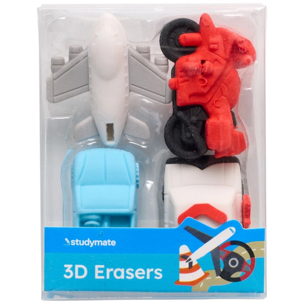 2 Studymate Novelty Erasers Transport 5 Pack, 2 of 2