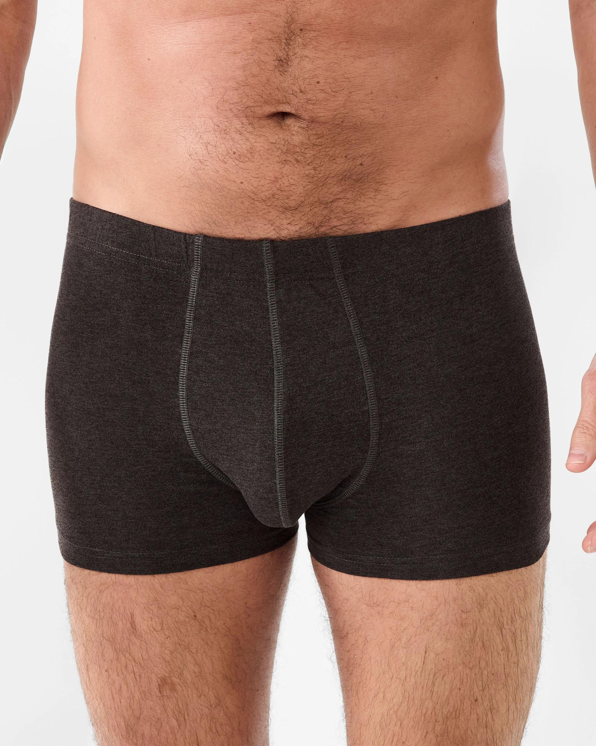 2 5 Pack Tunnel Waistband Trunks Char Marle, 2 of 6