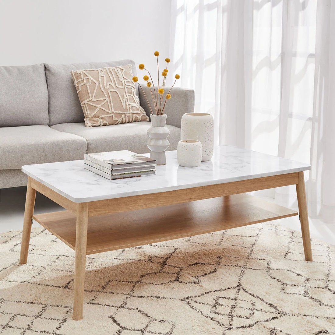 1 Self Adhesive Film - White Marble Look, 1 of 7