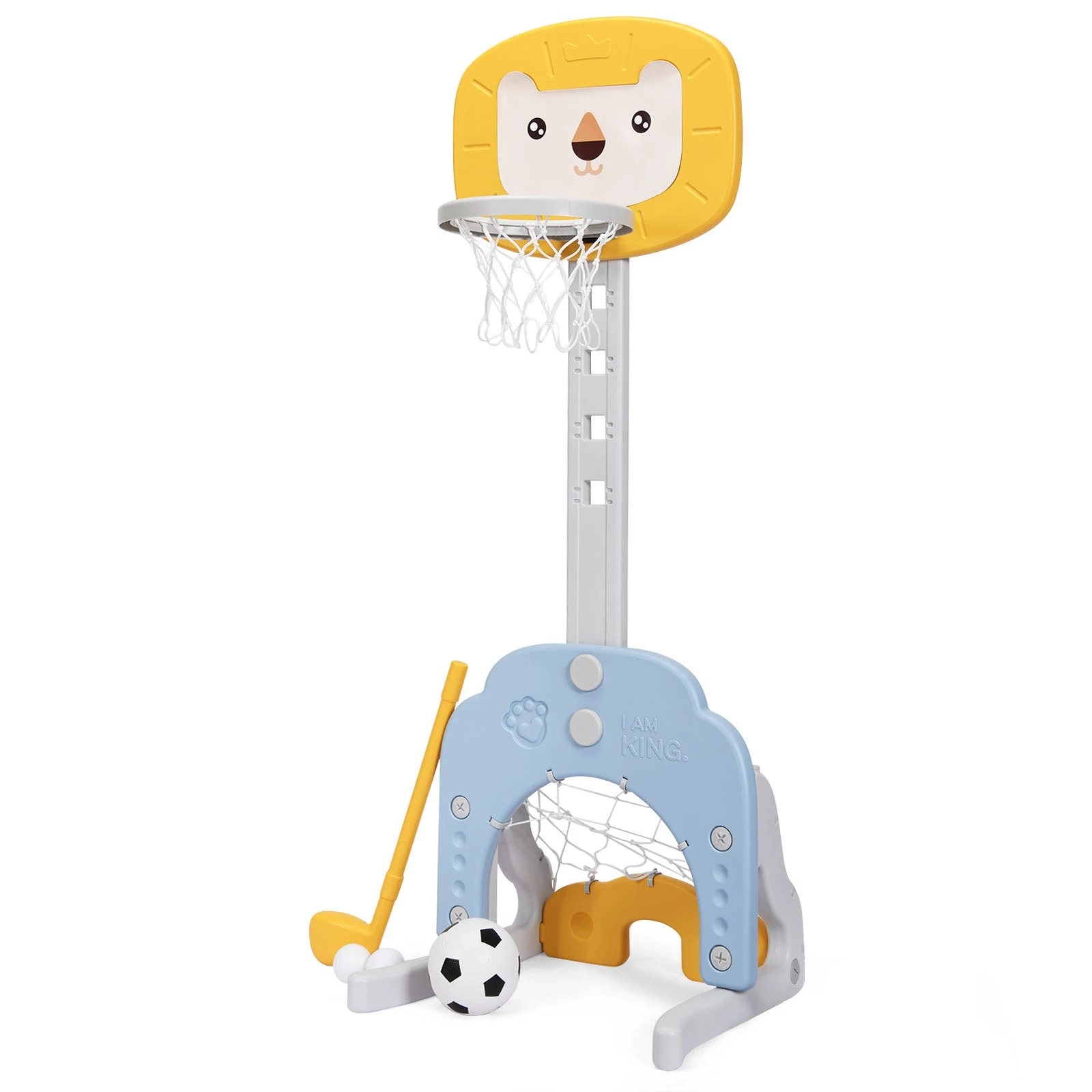 1 Costway 3-in-1 Basketball Hoop Set Indoor Outdoor Activity Center, 1 of 1