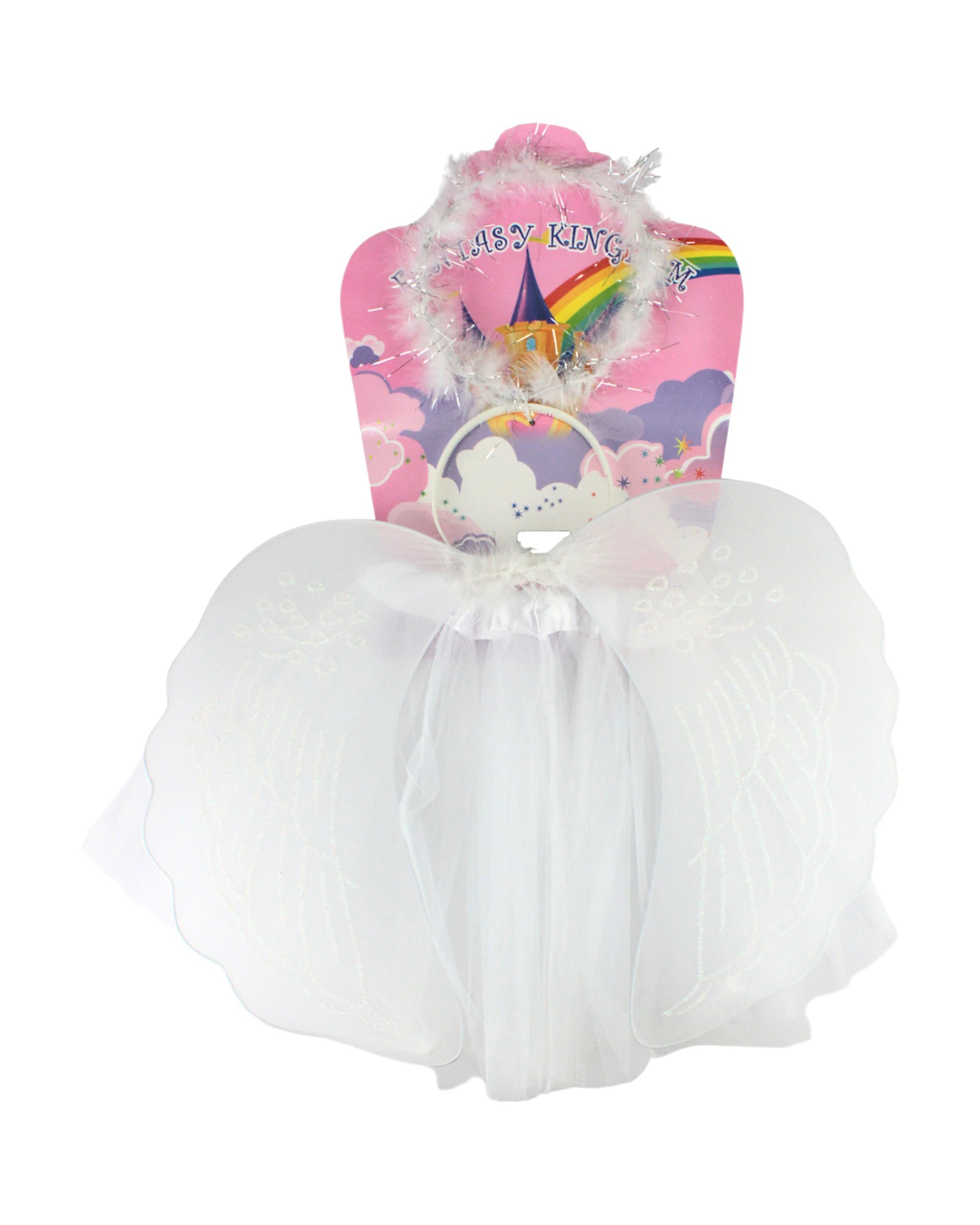 2 Fantasy Kingdom Angel Halo, Wings and Tutu Set - One Size - White, 2 of 3