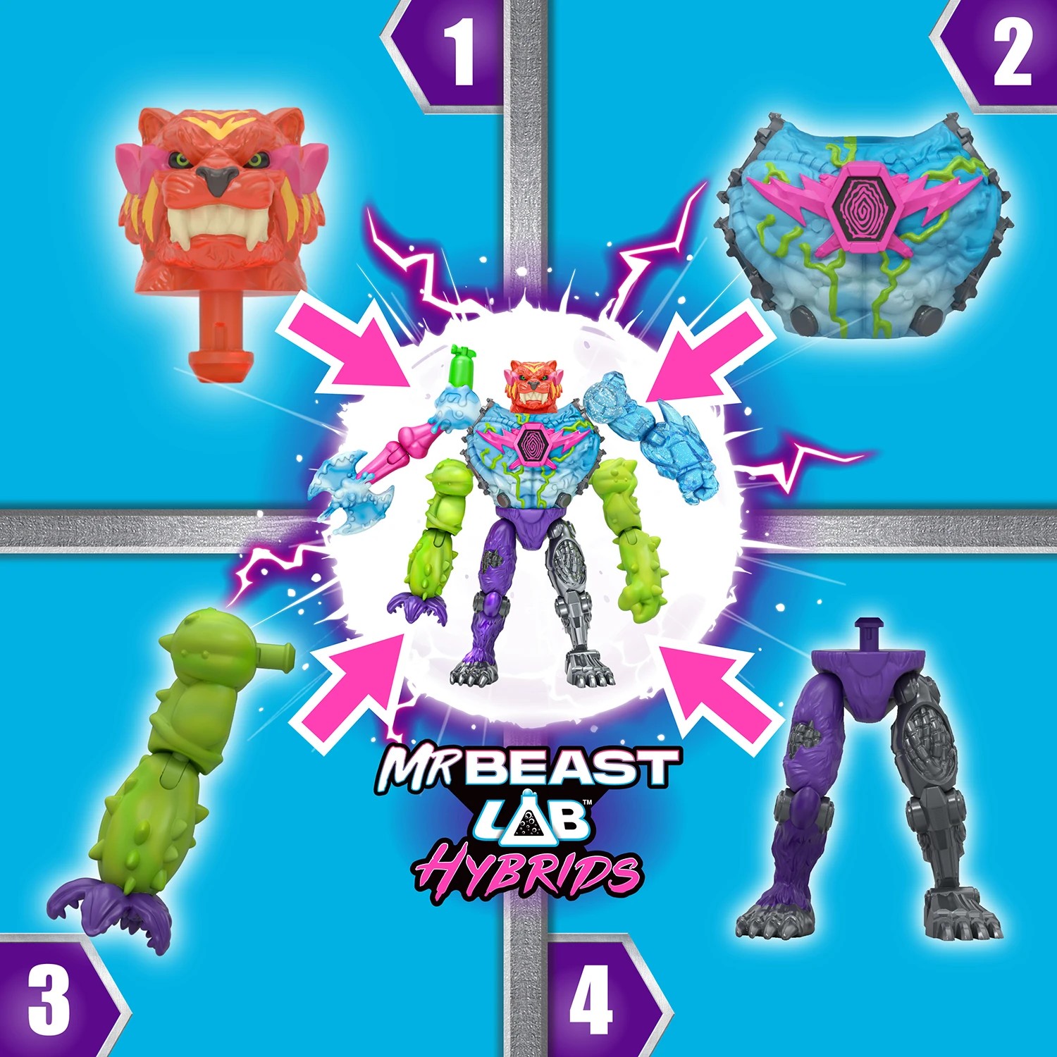 7 MrBeast Lab Hybrids 5 Mix & Match Figures Mega Pack, 7 of 11