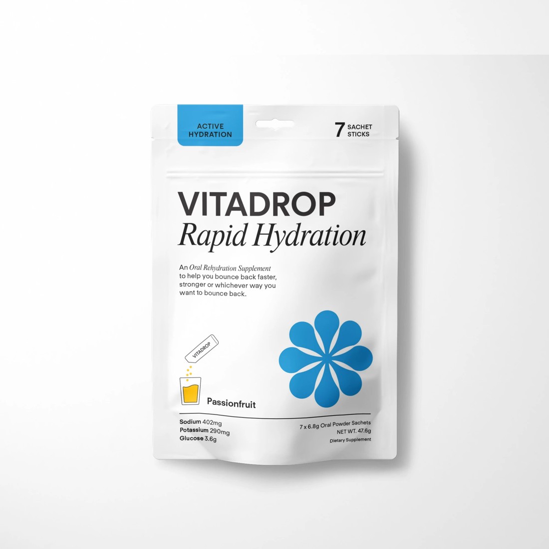 1 7 Pack Vitadrop Rapid Hydration Supplement - Passionfruit, 1 of 4