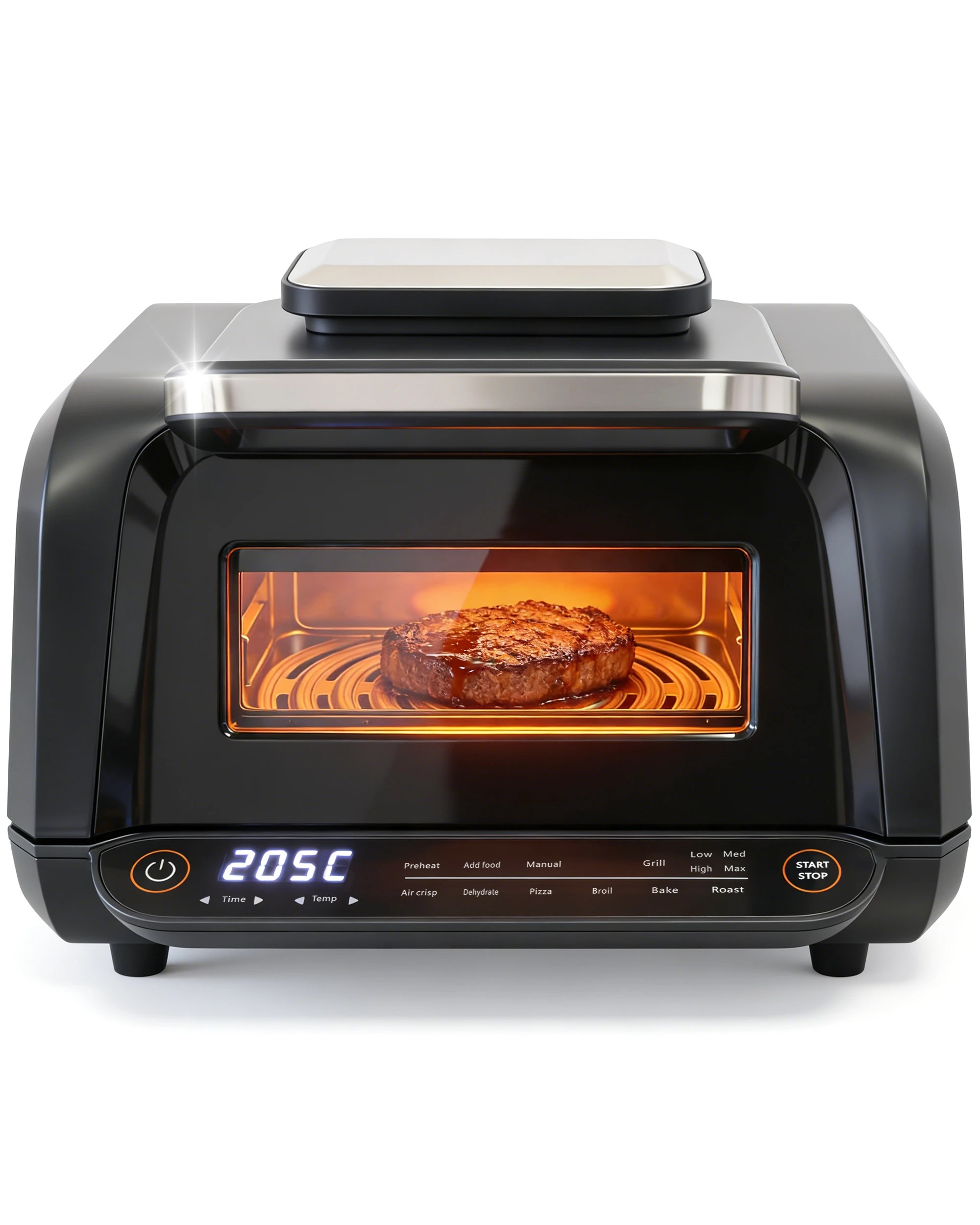 1 Advwin 6L Air Fryer Oven, 8-in-1 Convection Cooker - Black, 1 of 1