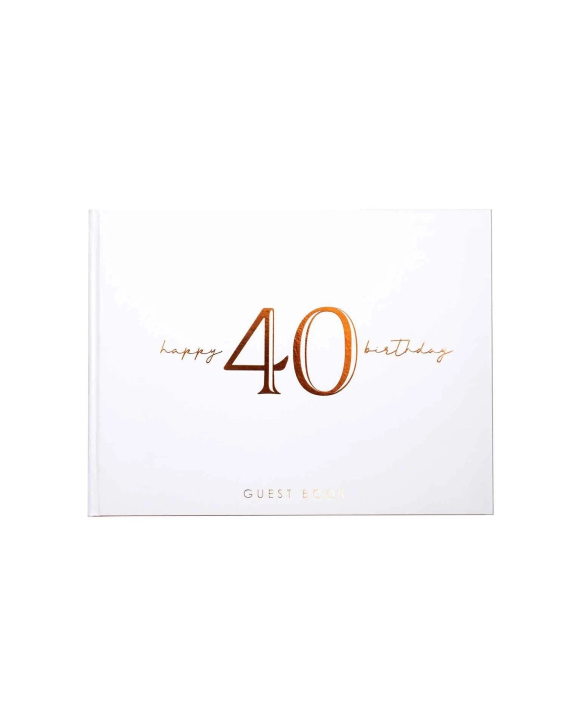 1 LMD Event Guest Book Happy 40th Birthday Rose - Gold, 1 of 1