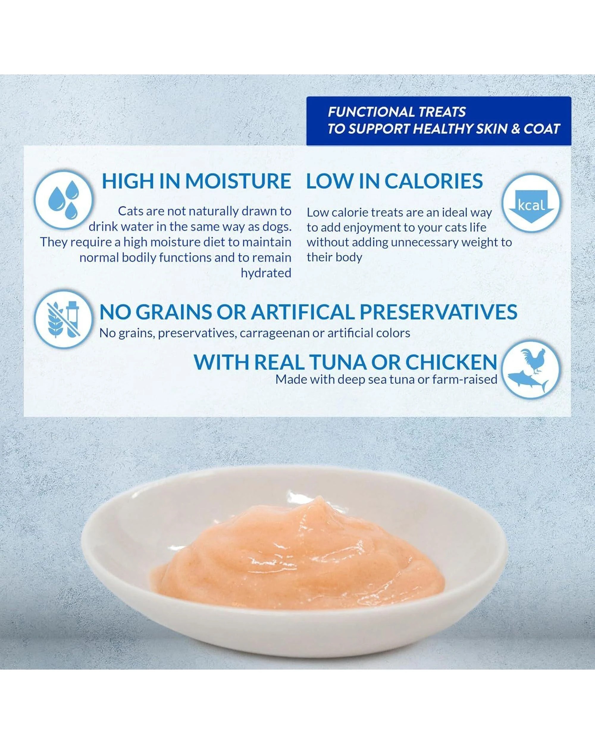 4 Inaba Churu Puree Skin & Coat Lickable Cat Treat Tuna & Chicken 50 x 0.5oz, 4 of 7