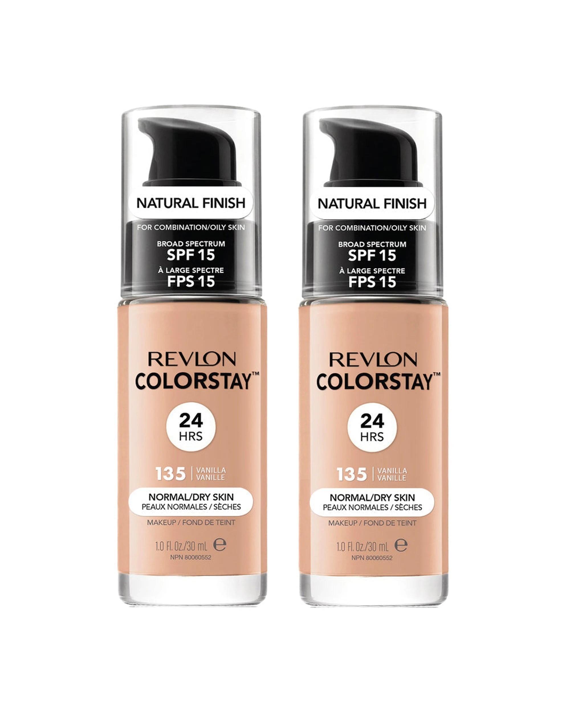 1 Revlon Colorstay Makeup Normal/ Dry Skin 30ml 135 Vanilla - 2 Pack, 1 of 1