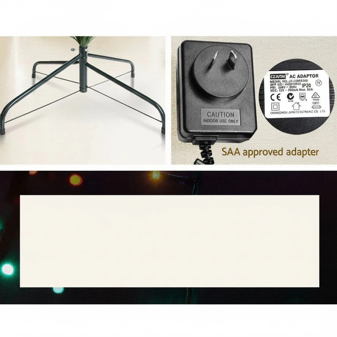 3 Jingle Jollys 2.1m Christmas Tree Optic Fibre LED Xmas tree Colour - Green, 3 of 7
