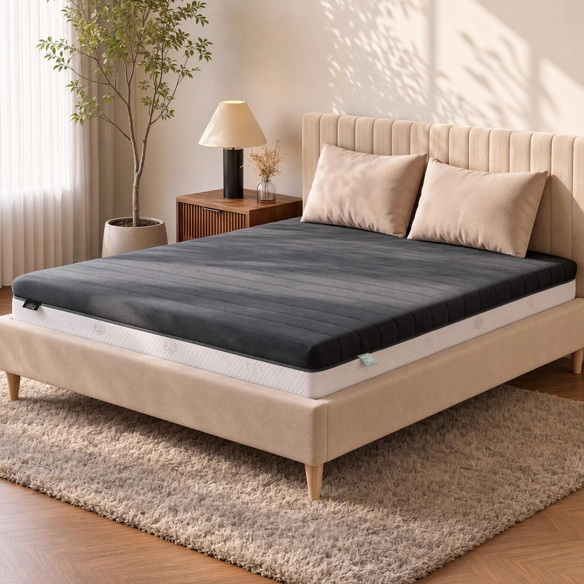 2 Giselle Bedding 18cm Memory Foam Mattress Dual Feel Reversible Foam - King Bed - Multi, 2 of 10