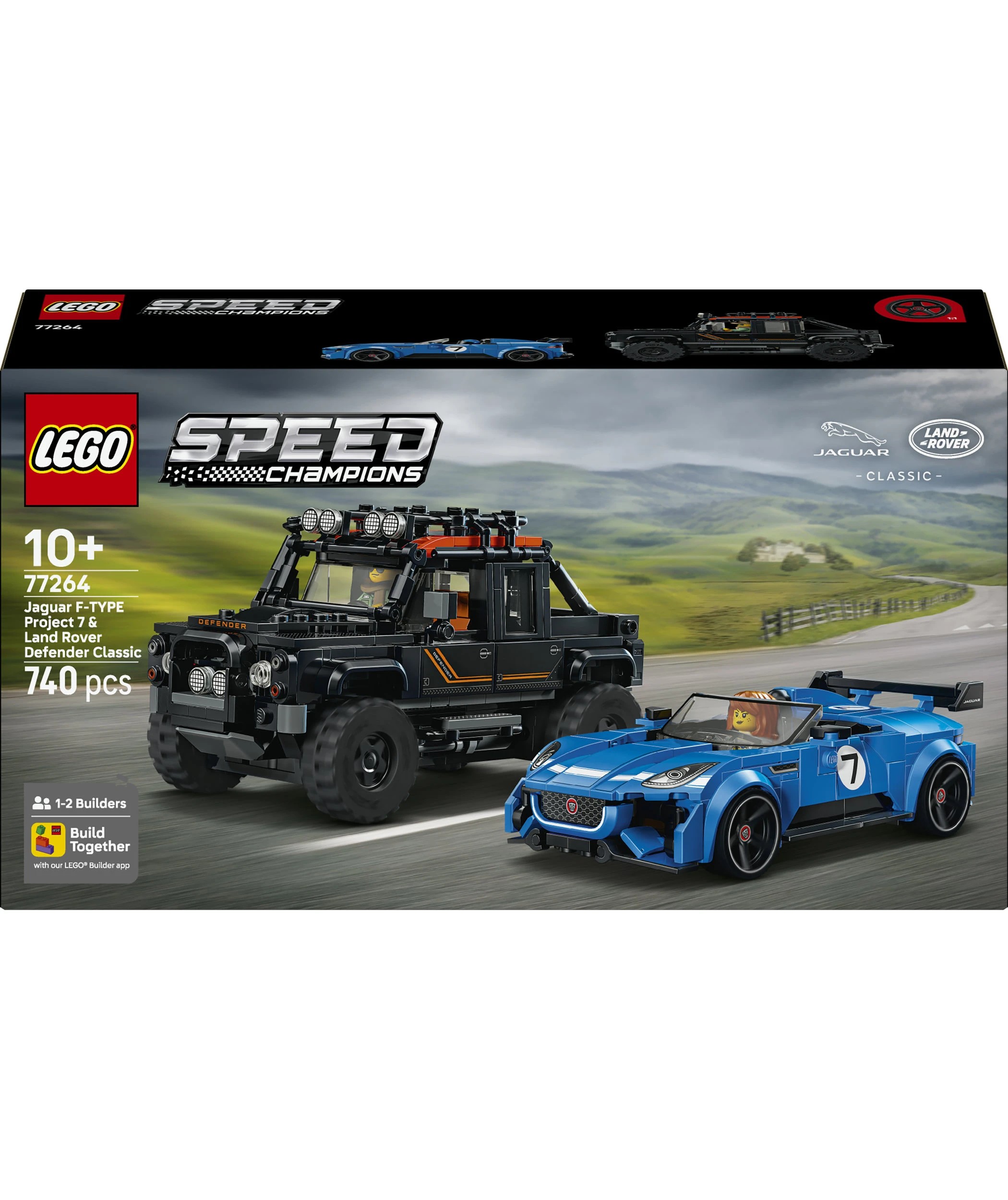 1 LEGO Speed Champions Jaguar Project 7 & Land Rover Defender 77264, 1 of 10