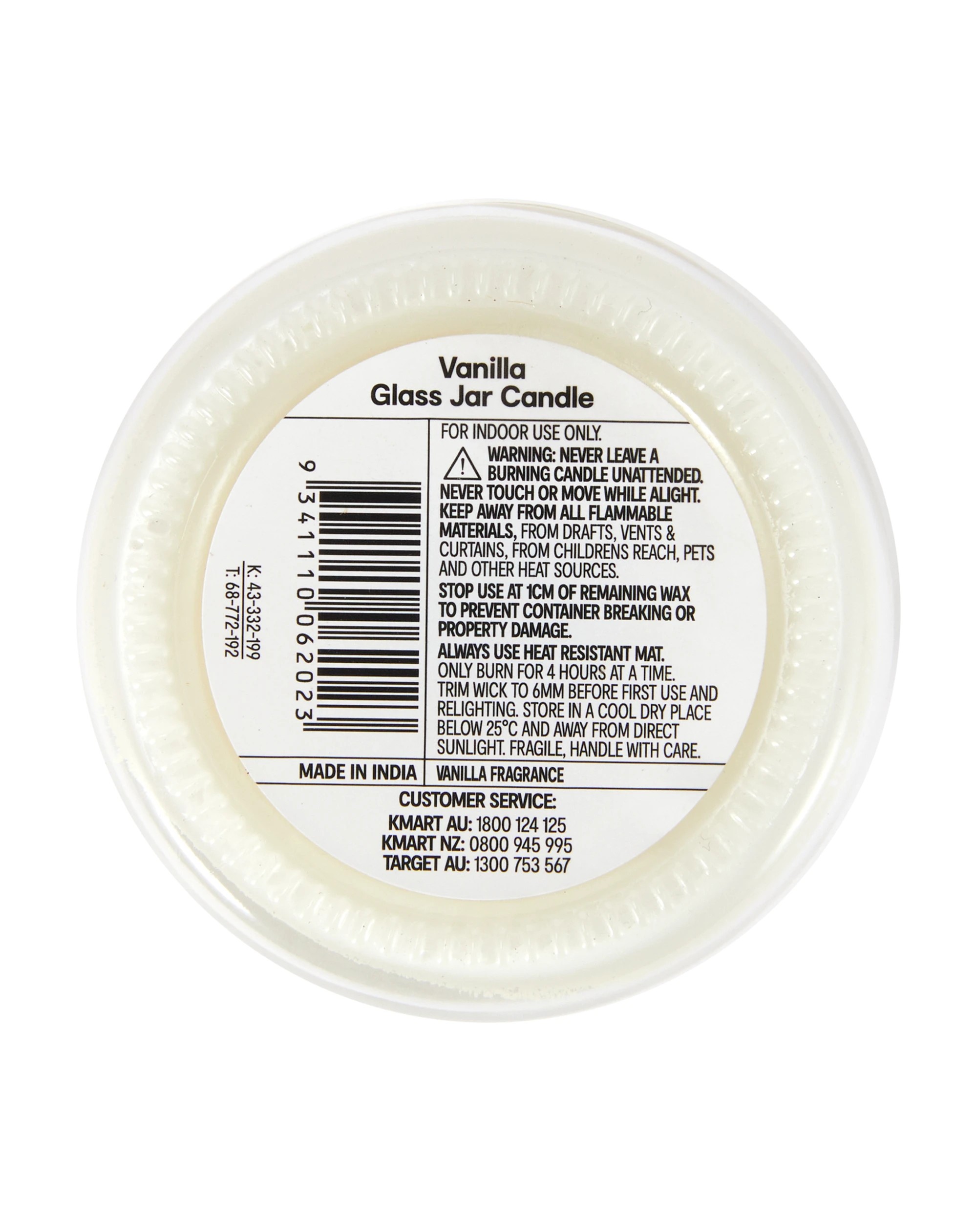 5 Vanilla Glass Jar Candle, 5 of 5