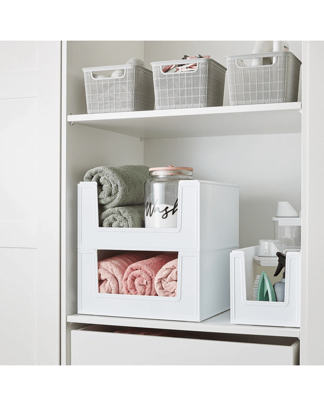 28.5L Modular Open Front Stackable Bin - W