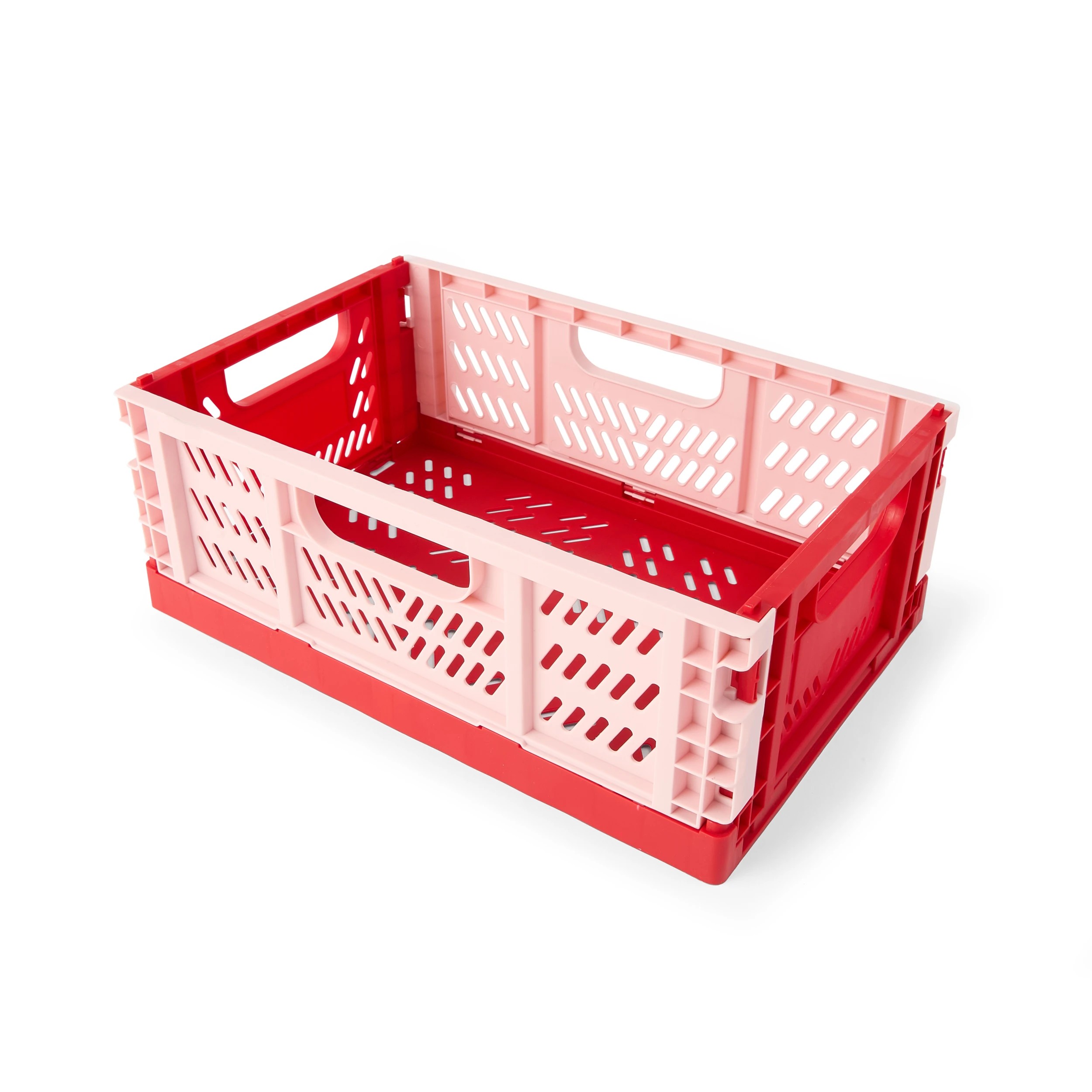2 5L Collapsible Crate - Small, Red, 2 of 8