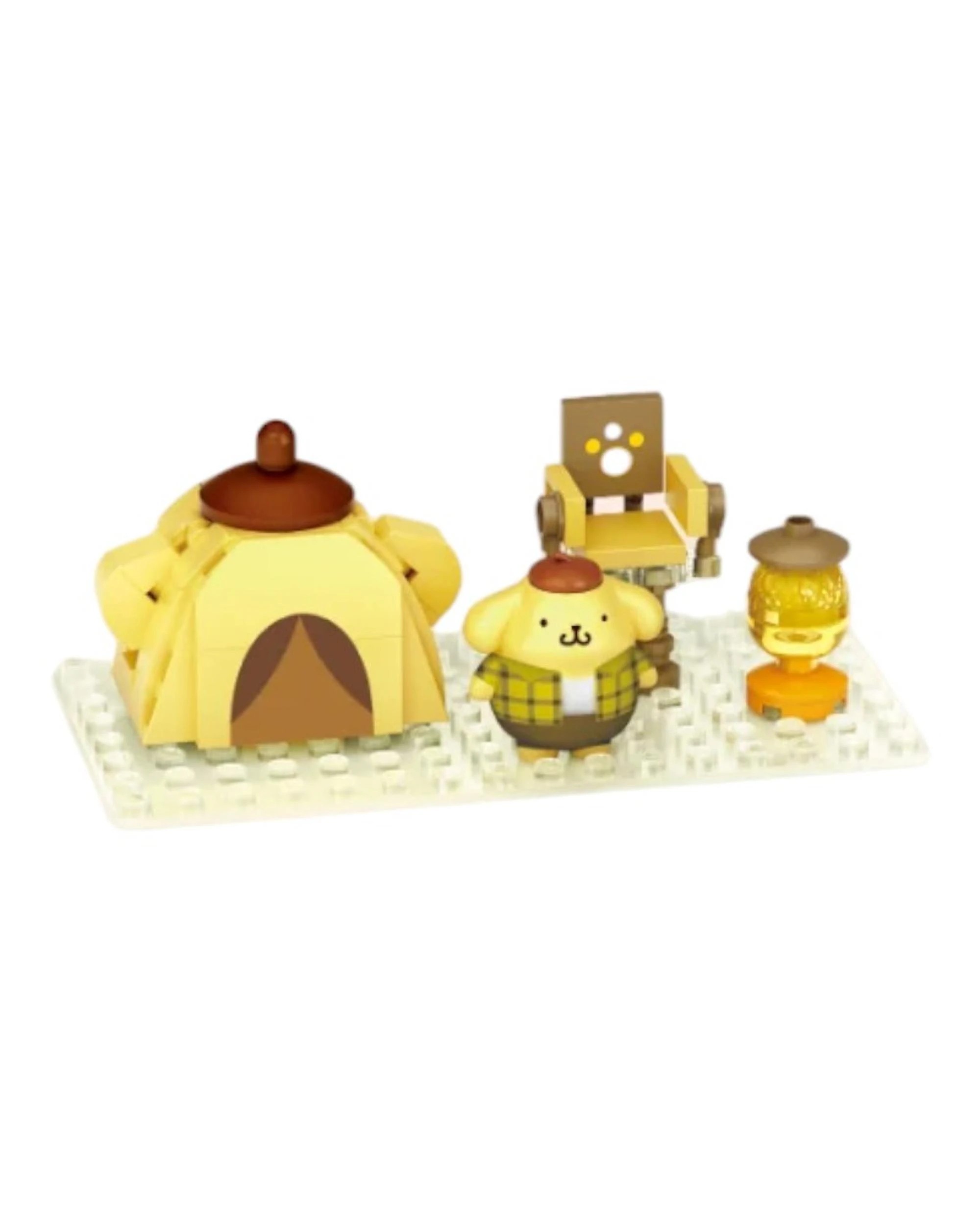 1 Play Nation Sanrio Pikku Pikku Pompompurin Forest Chill Expansion Pack Building Block Set, 1 of 2