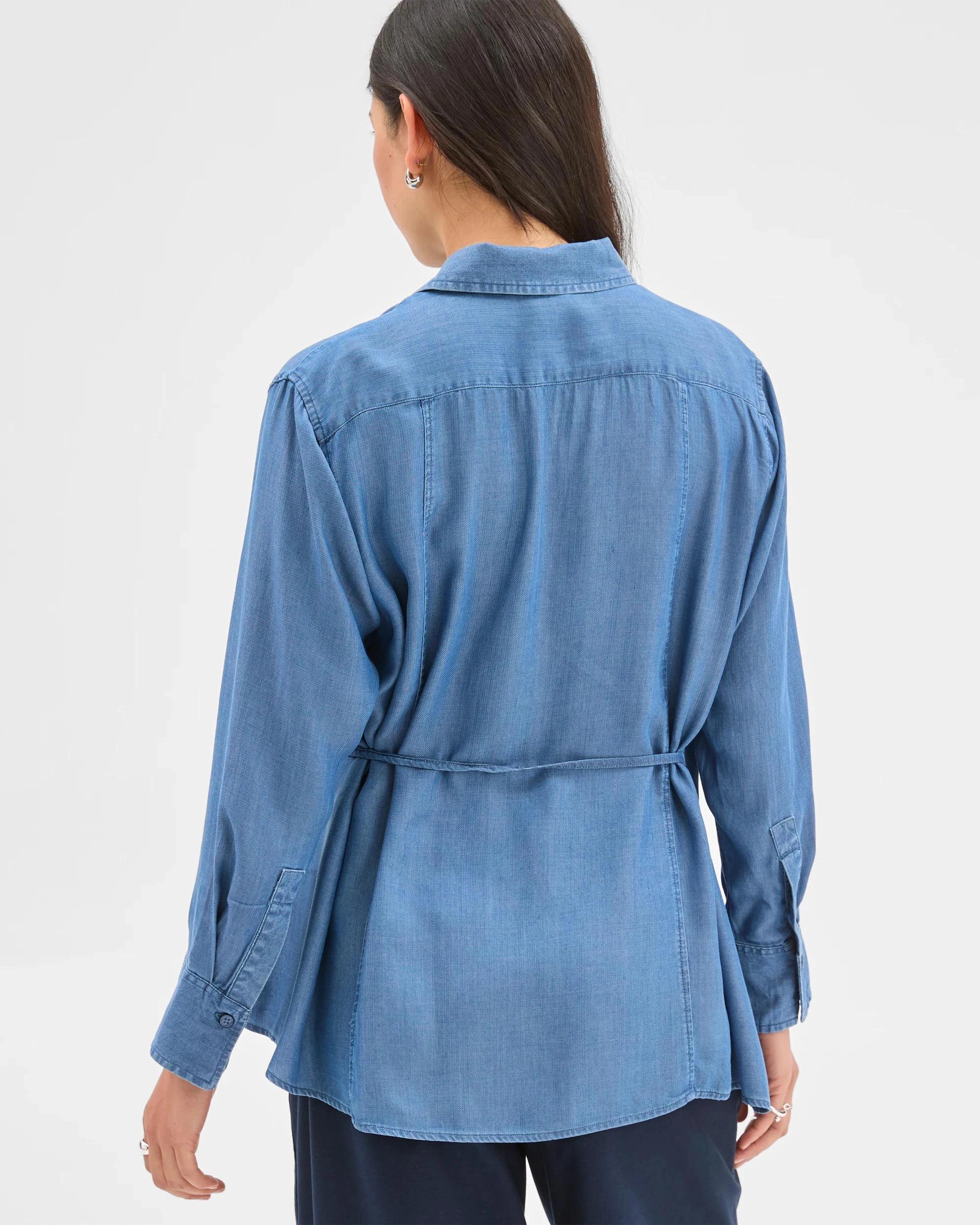 8 Target Woman Chambray Tie Shirt MID CHAMBRAY, 8 of 8