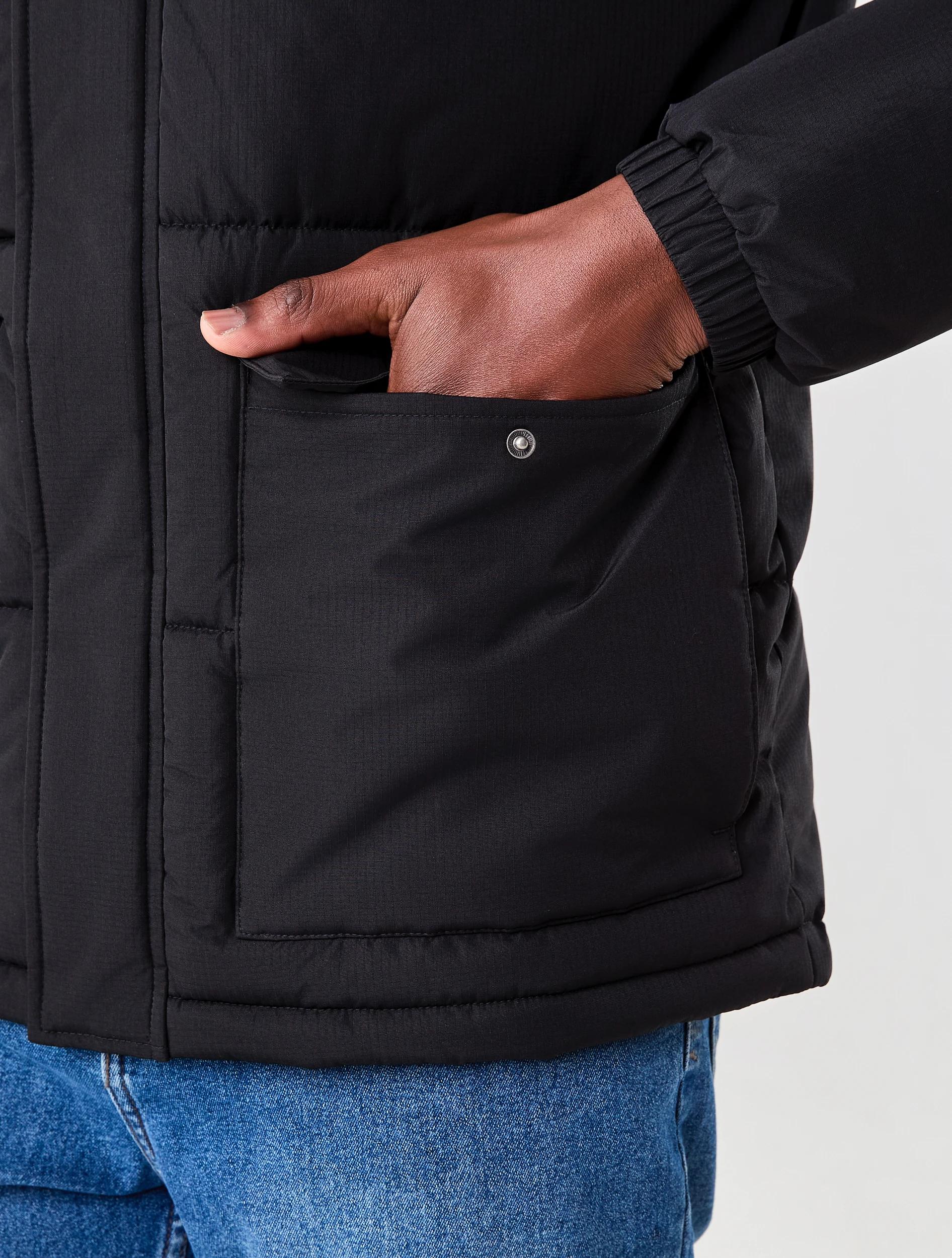 7 Hooded Puffer Jacket Black, 7 of 8