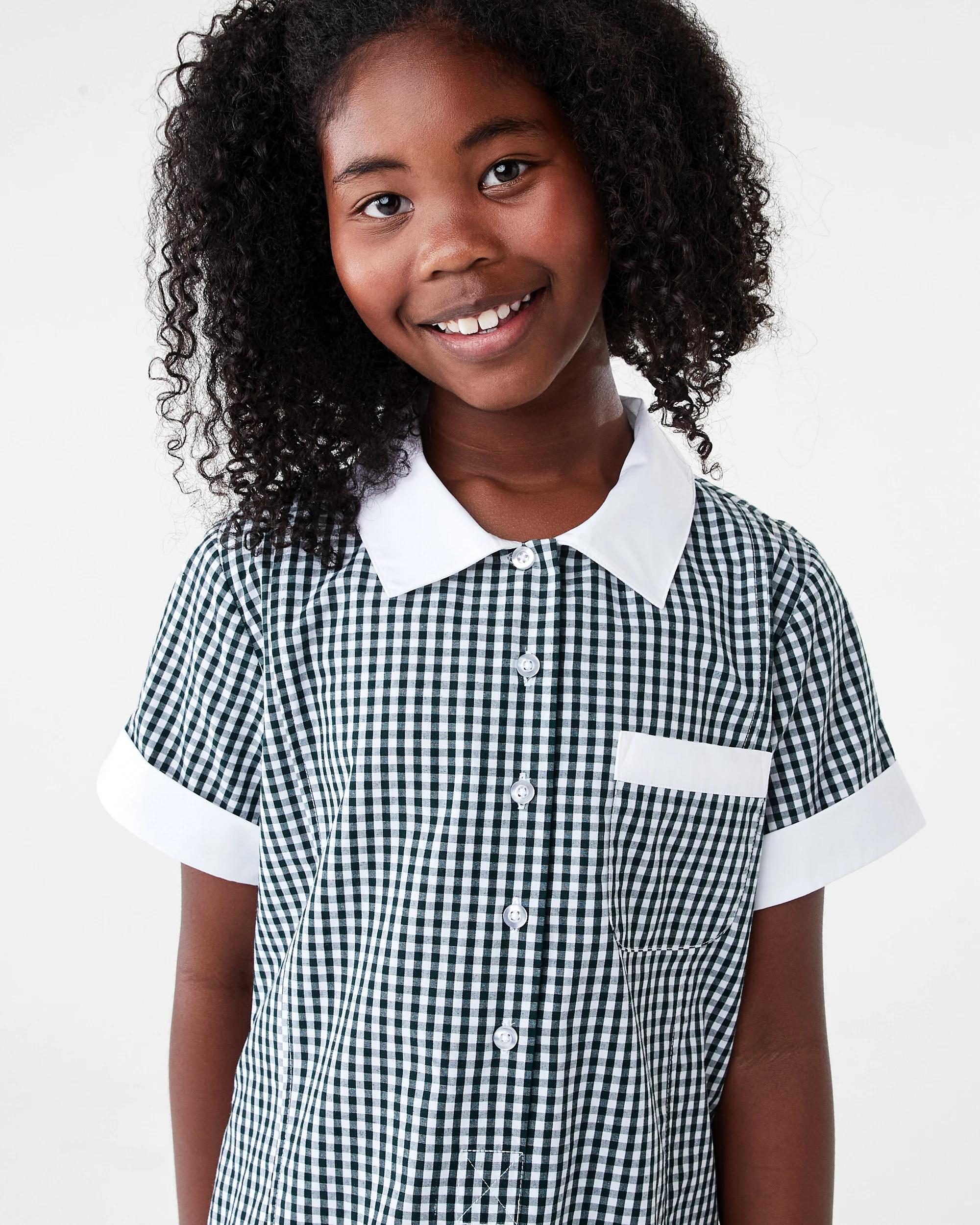 8 School Dress Grn Gngham, 8 of 10