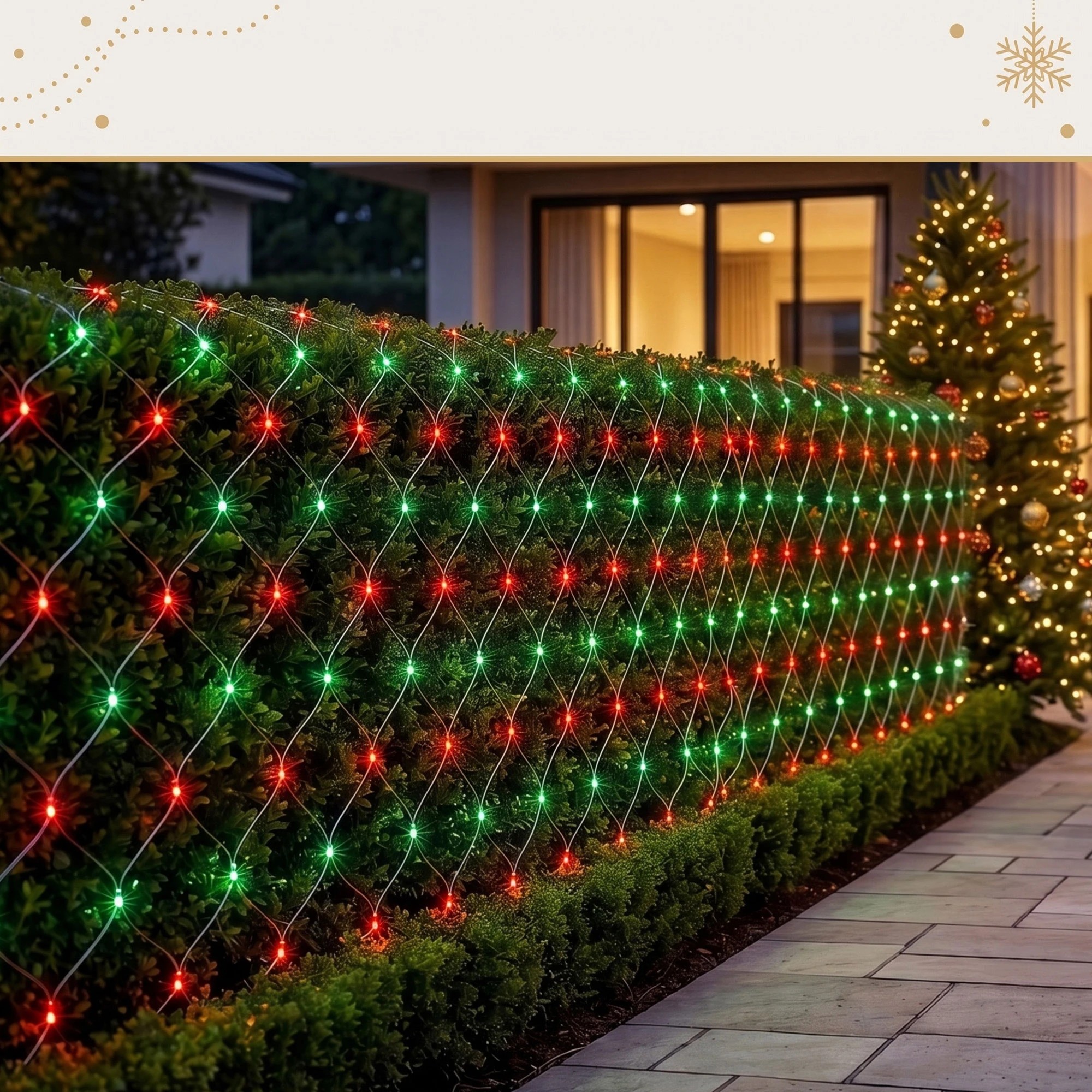 7 Jingle Jollys Christmas Lights 6x4m Christmas Net Lights 1000LED Festive Lighting - Multi, 7 of 8