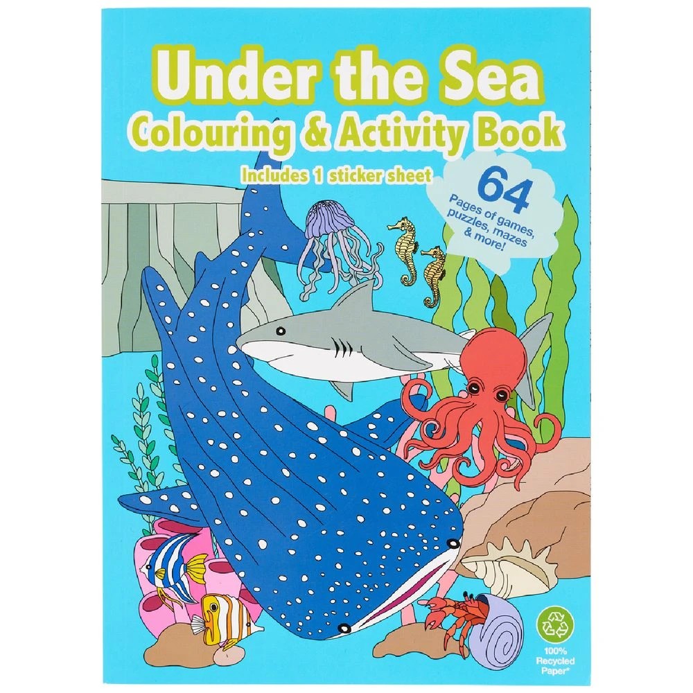 1 Studymate Under the Sea Colouring and Activity Book, 1 of 3