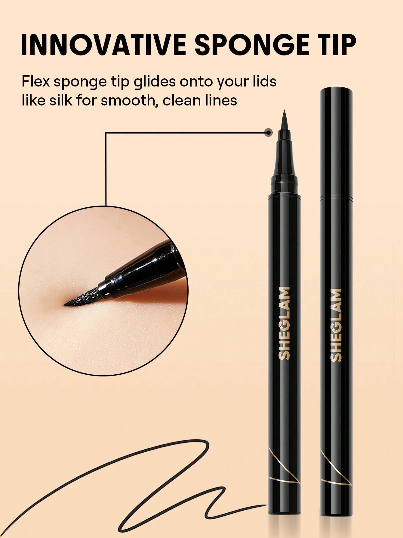 2 SHEGLAM Eye Affinity Waterproof Eyeliner - Black, 2 of 6