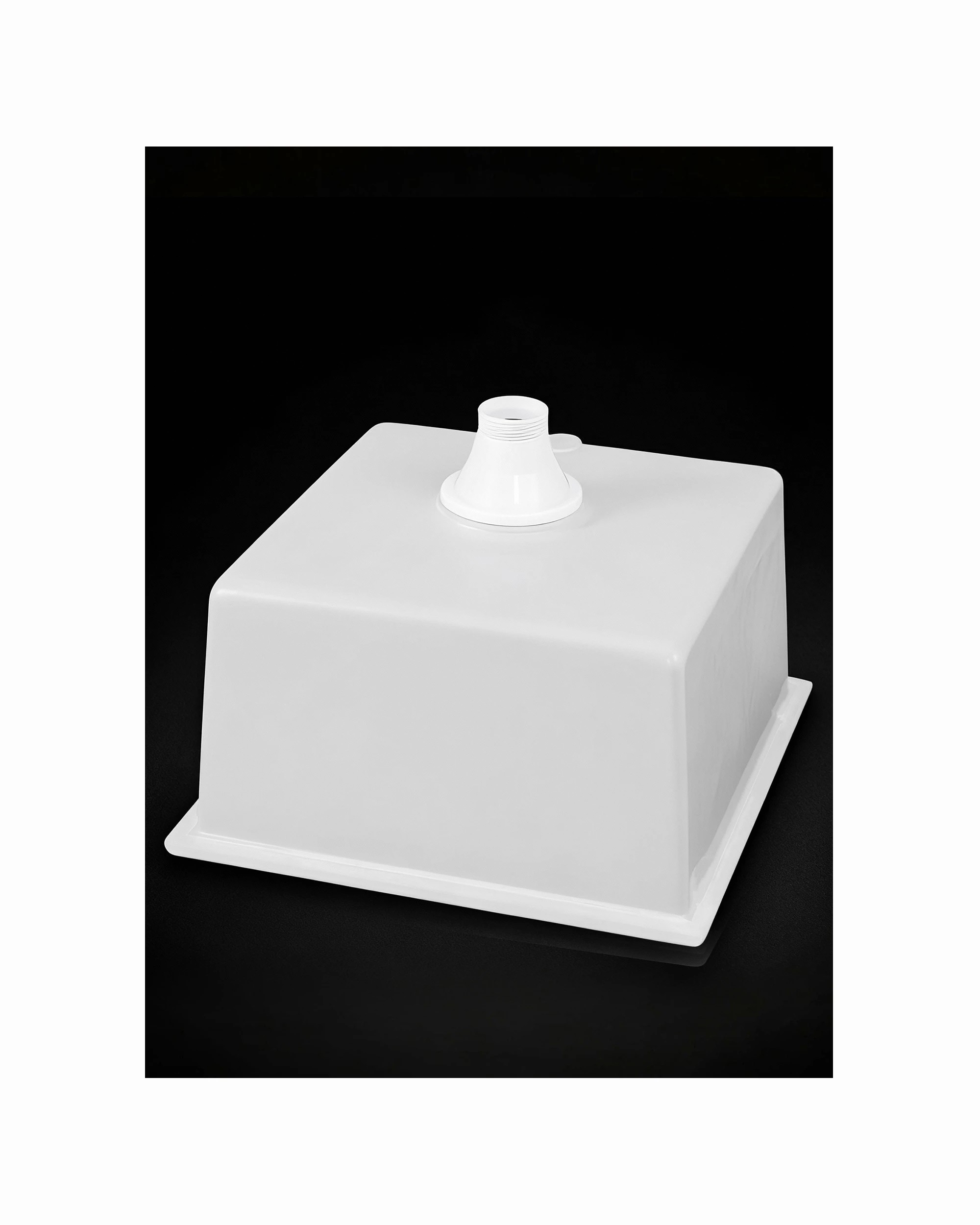 5 Cefito Kitchen Sink 45x45cm Granite Stone Sink Single Bowl - White, 5 of 6