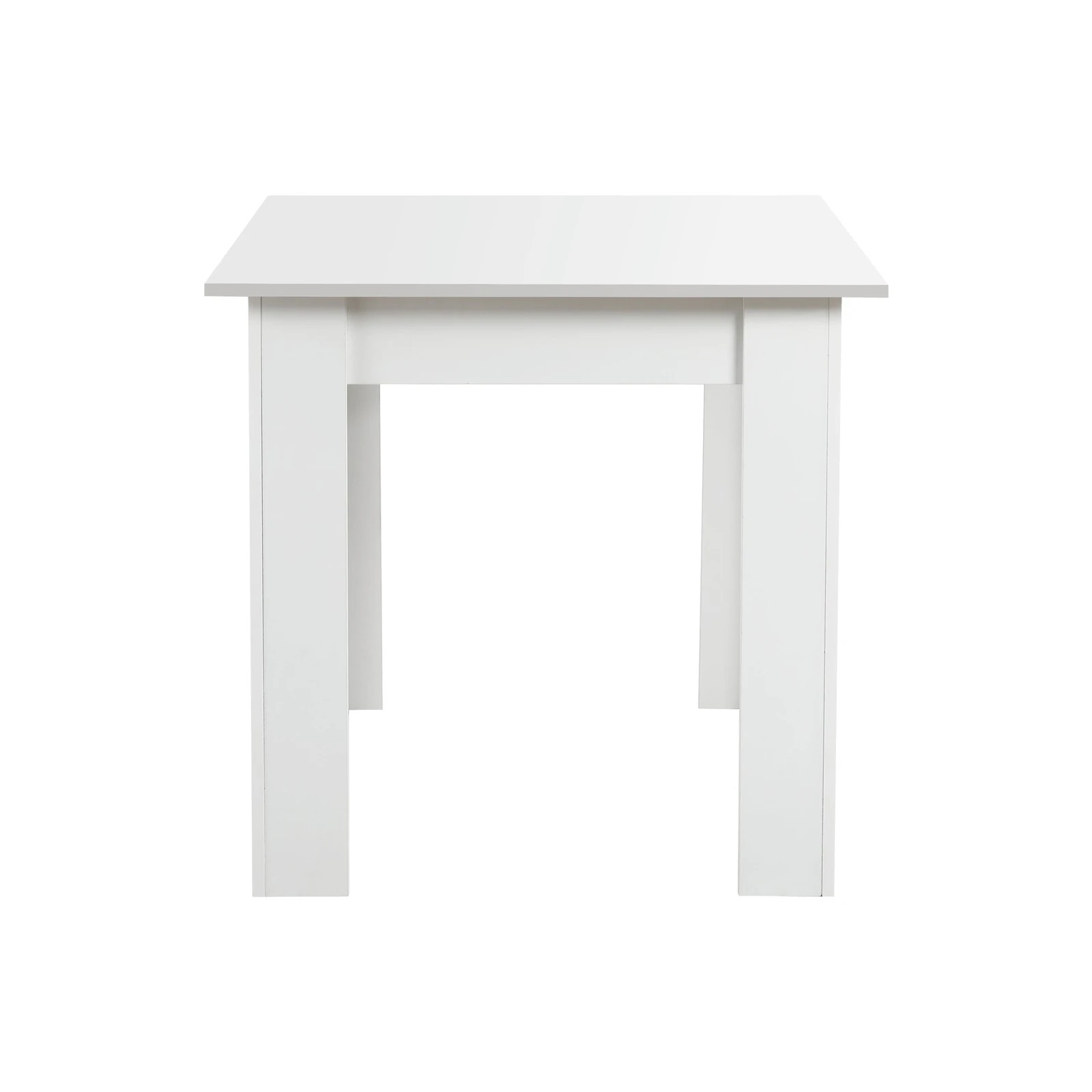 7 Oikiture 160cm Extendable Dining Table Kitchen Restaurant Cafe Table
 - White, 7 of 8