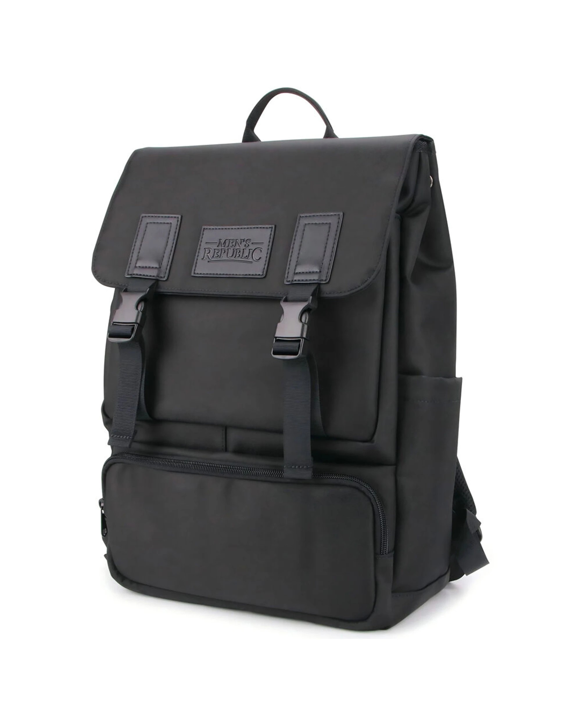 1 Mens Republic Urban Backpack Office Airport Weekend Gift Nylon Bag - Black, 1 of 6