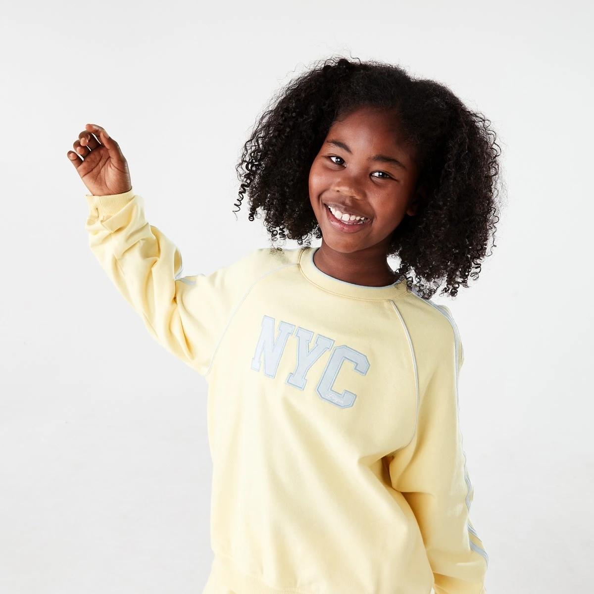 3 French Terry Crew Sweatshirt NYC LEAGUE BUTTERCREAM, 3 of 7