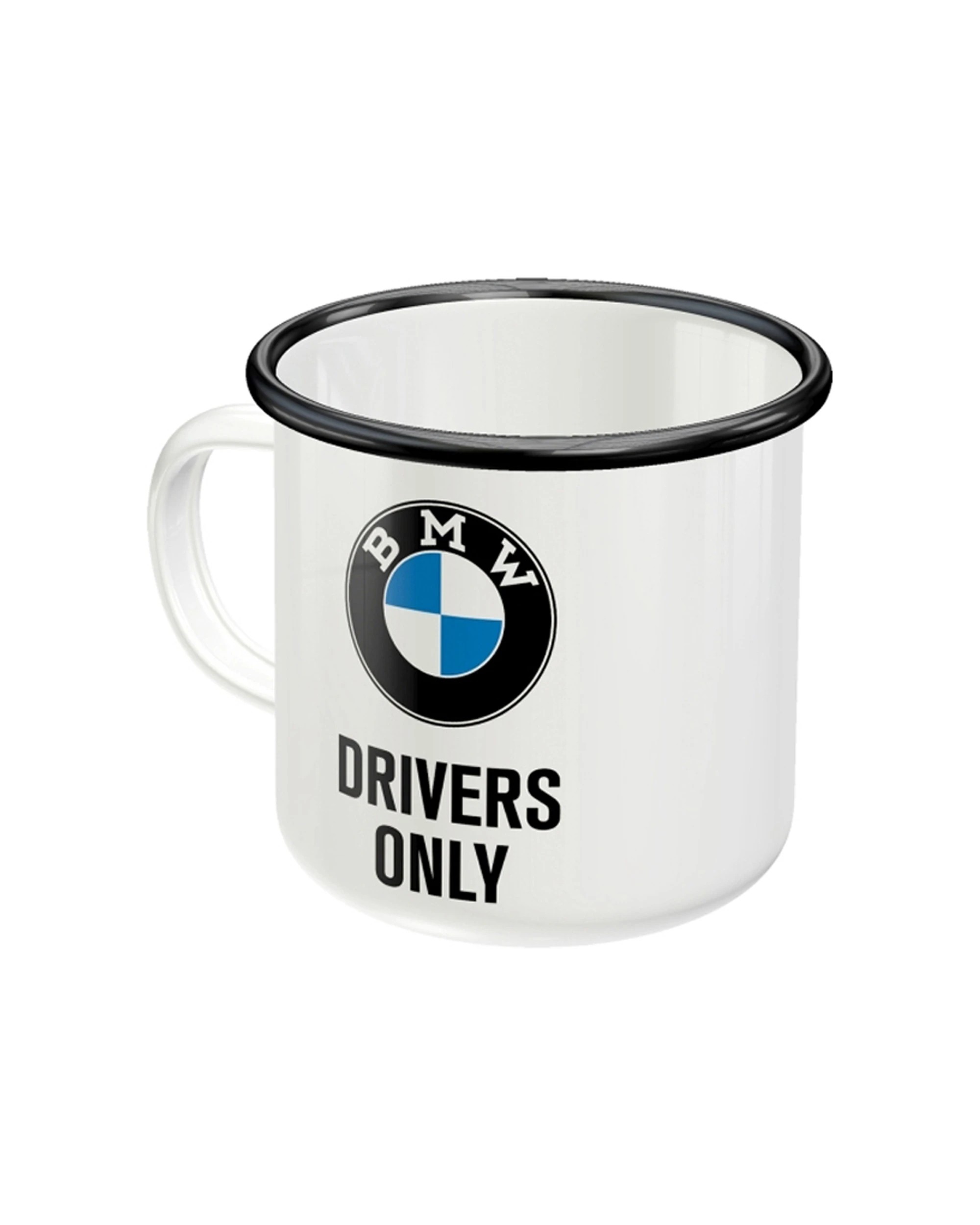 1 Nostalgic-Art Enamel Mug 360ml Mug -  BMW Drivers Only Car Lover - Multi, 1 of 4