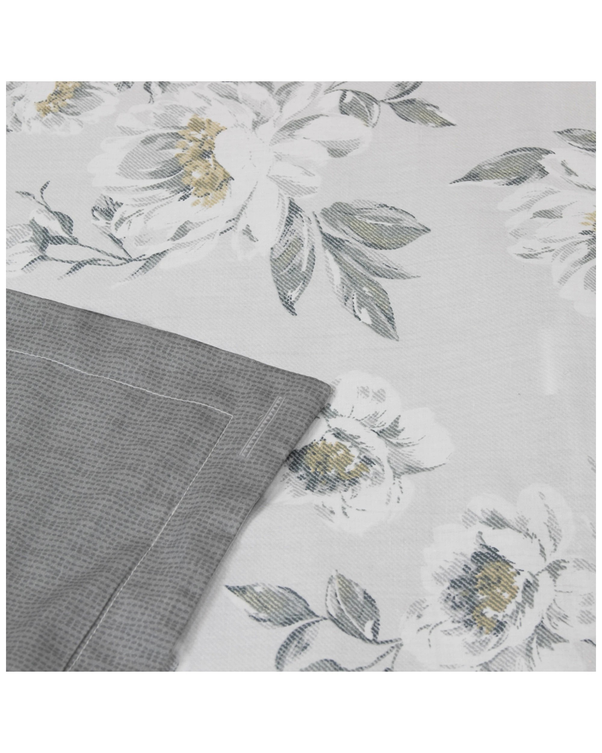 2 Ardor Alwin Queen Quilt Cover Set Cotton Home Bedding Tonal Floral Design - Queen Bed, 2 of 3