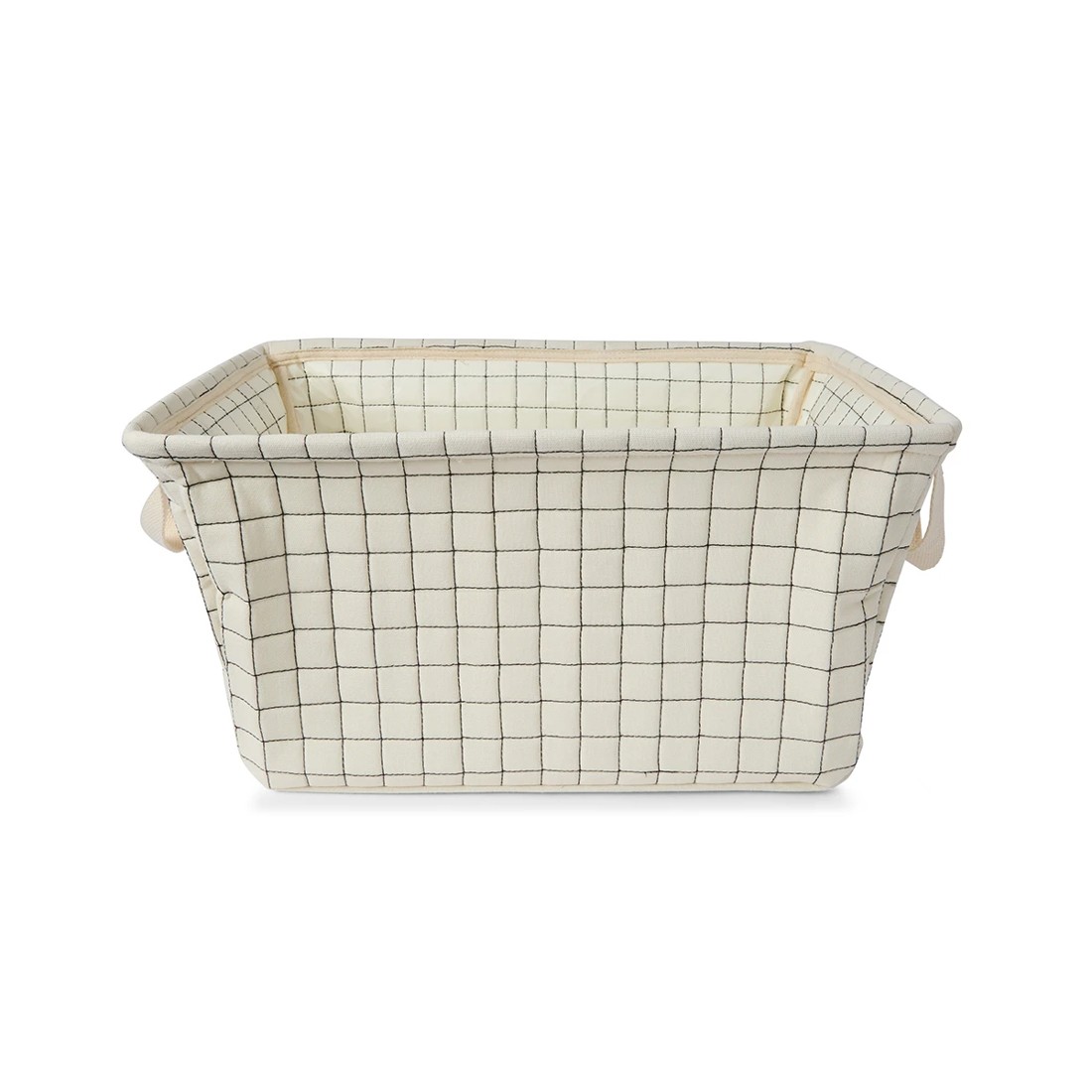3 Rectangle Quilted Basket - Beige, 3 of 8
