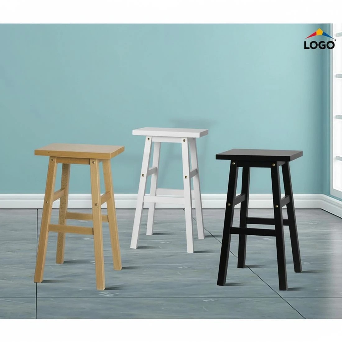 5 Artiss 2x Bar Stools Kitchen Chairs - Brown, 5 of 7