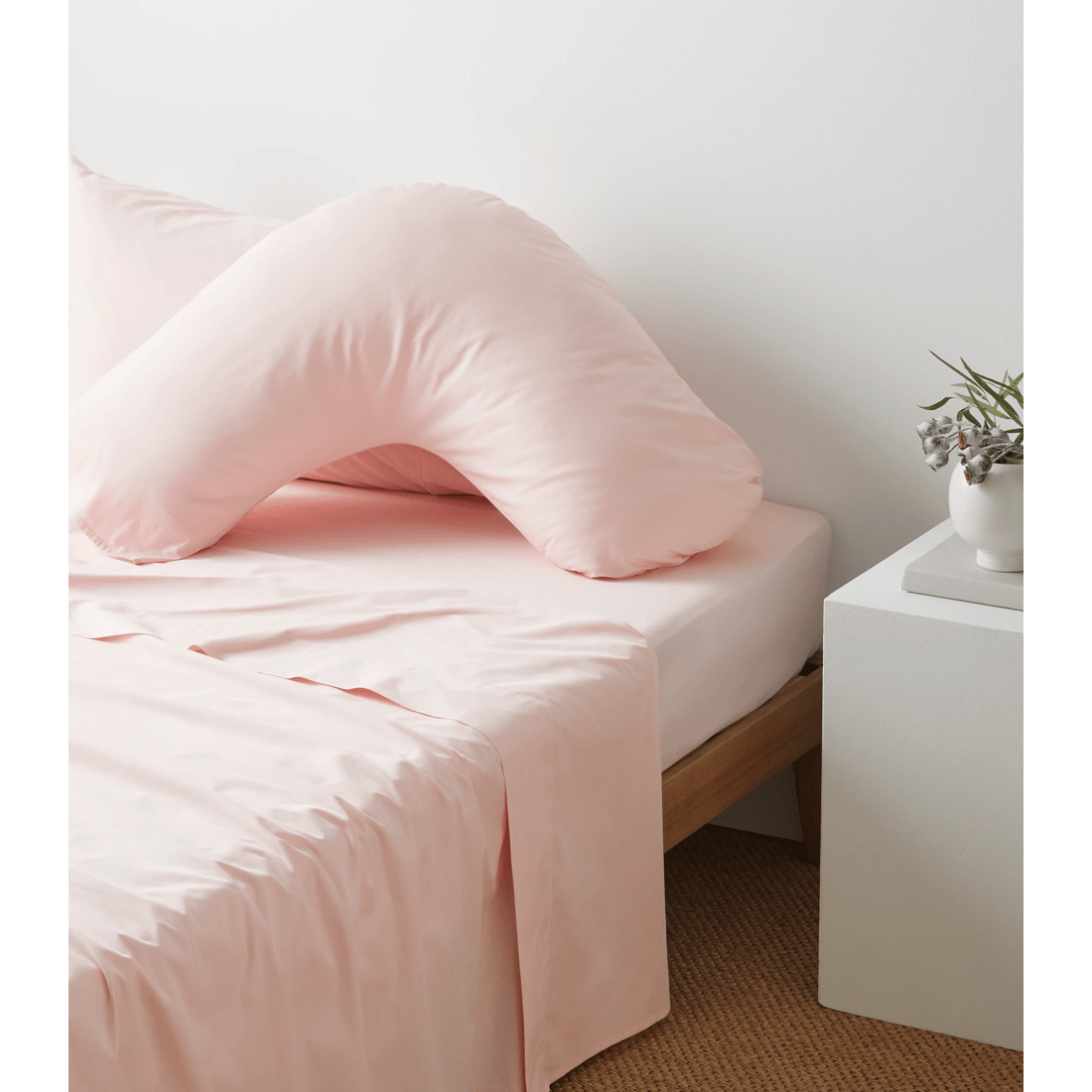 1 Target Australian Cotton 250 Thread Count Posture Pillowcase
 - Queen Bed
 - Pink, 1 of 2