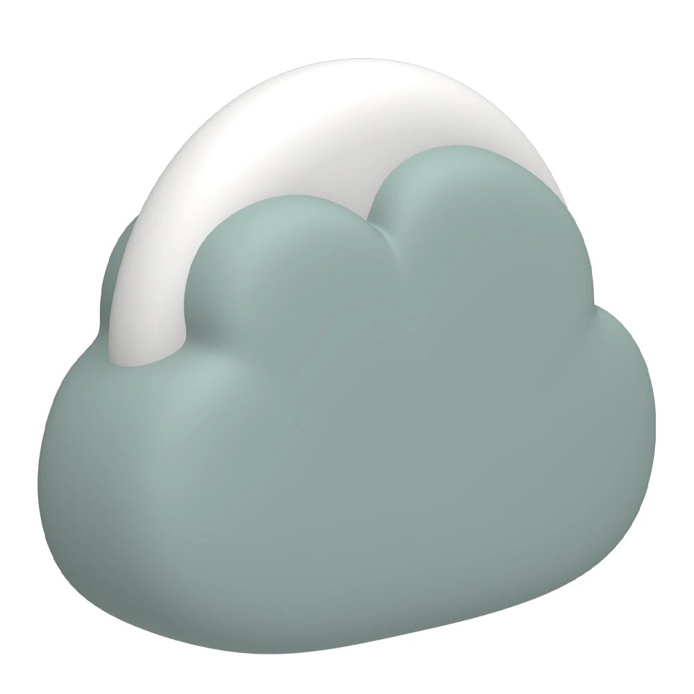 4 Kreafunk Kids Cloudy Lamp - Green, 4 of 4