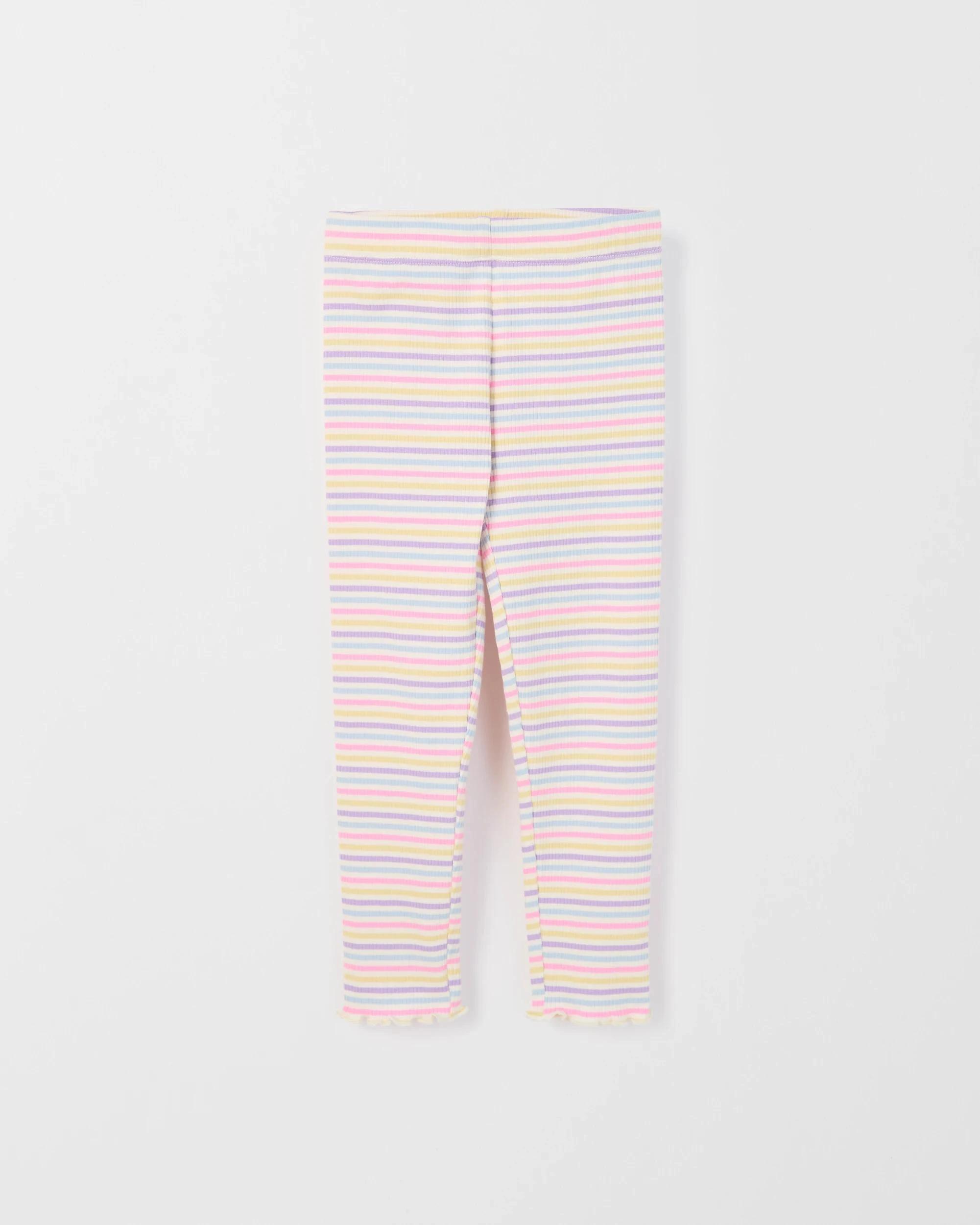 5 Target Kids Australian Cotton Rib Print Leggings RAINBOW STRIPE, 5 of 6