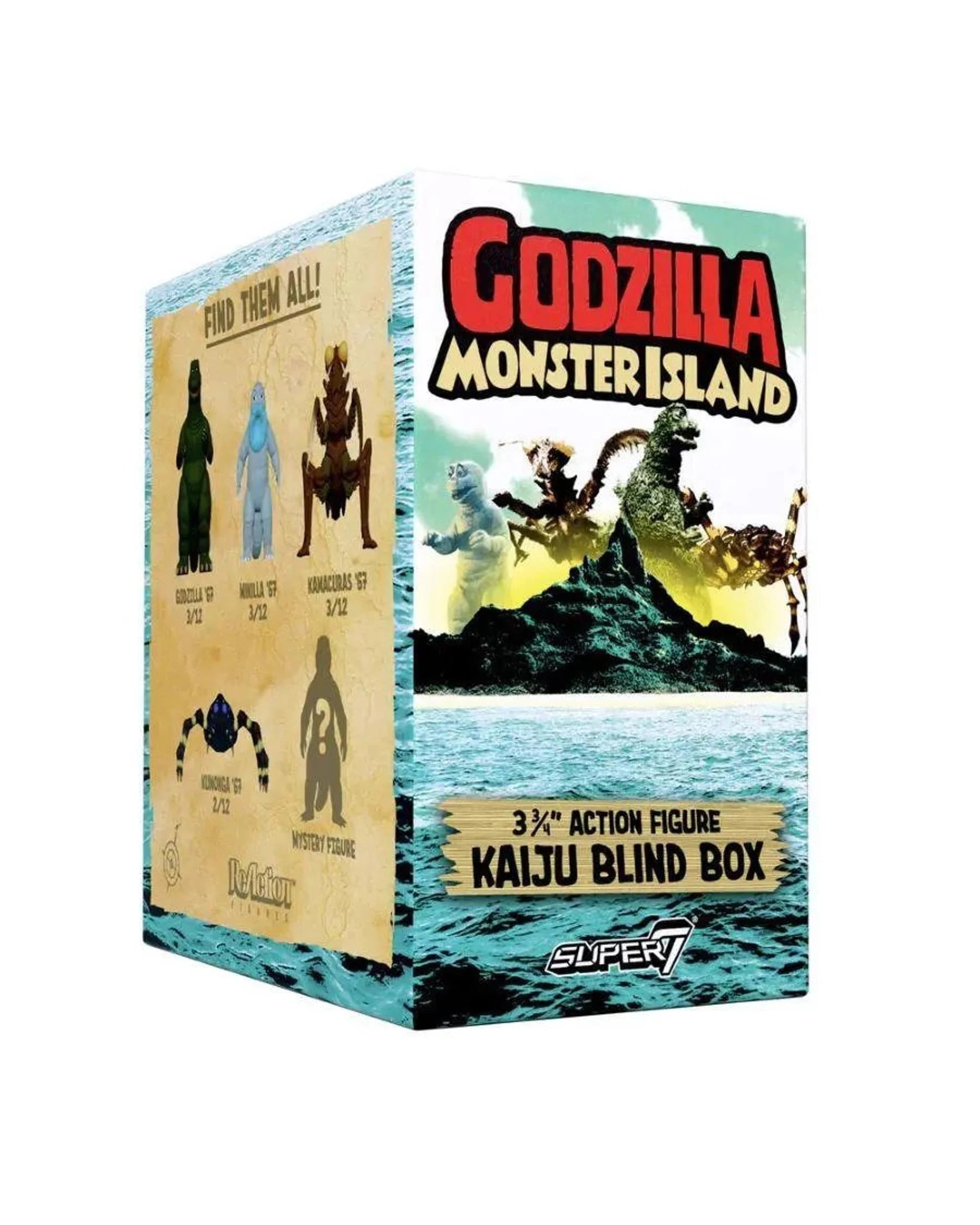 1 Super7 Toho Godzilla Monster Island Figure Blind Box, 1 of 6