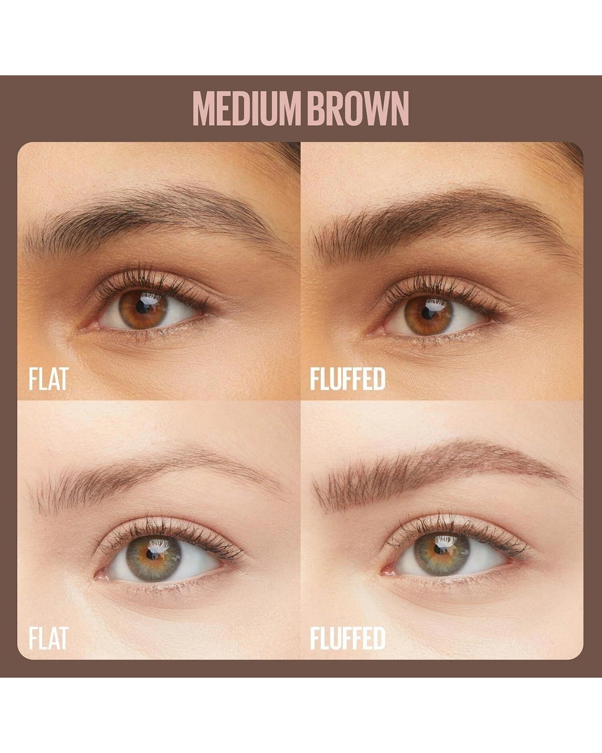 5 3 x Maybelline Super Fluff Brow Mousse 5mL - 257 Medium Brown - Brown, 5 of 8