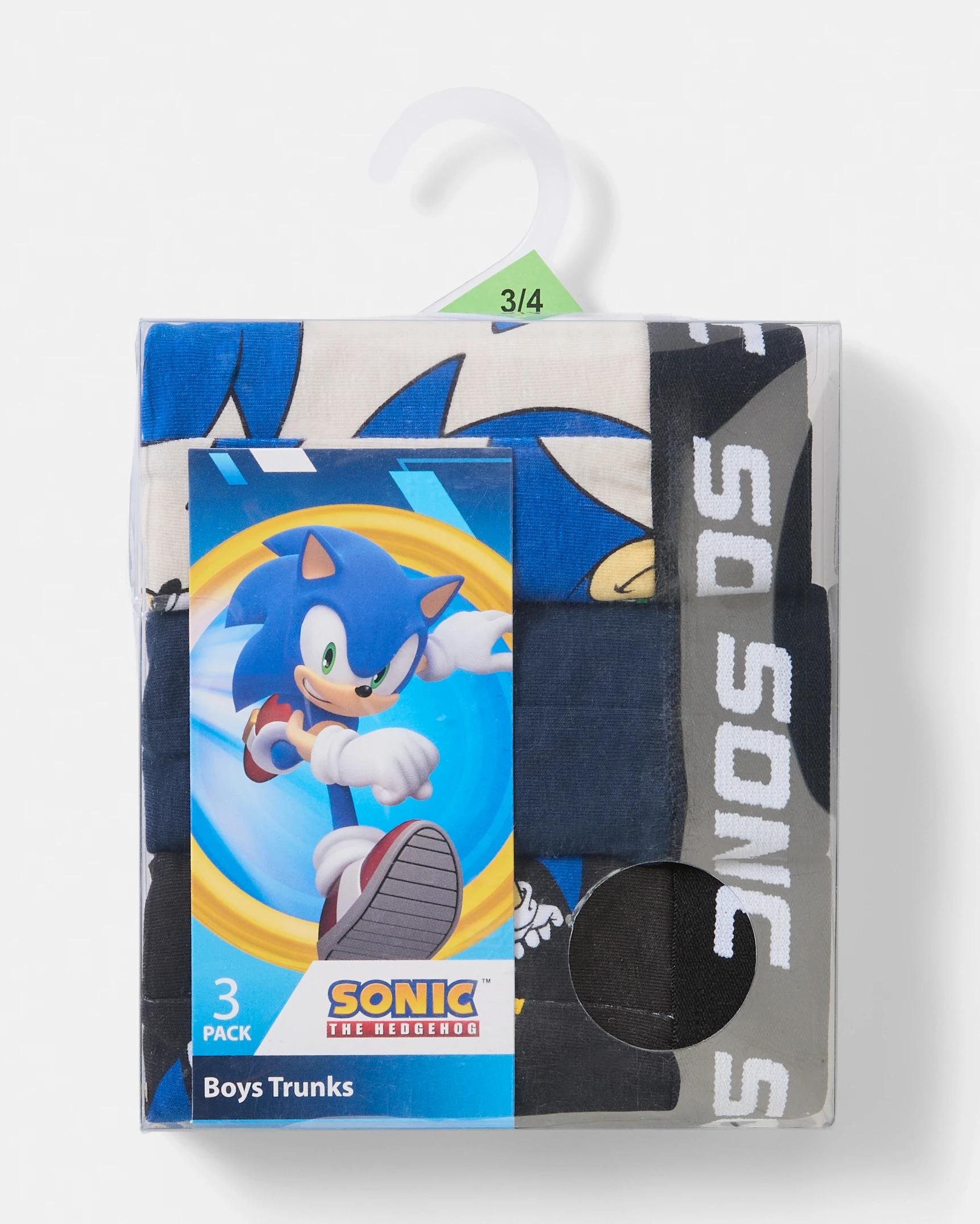6 3 Pack Sonic The Hedgehog License Trunks Sonic, 6 of 6