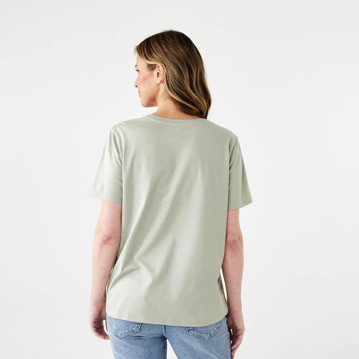 3 Short Sleeve Australian Cotton T-shirt MINERAL GRAY, 3 of 5