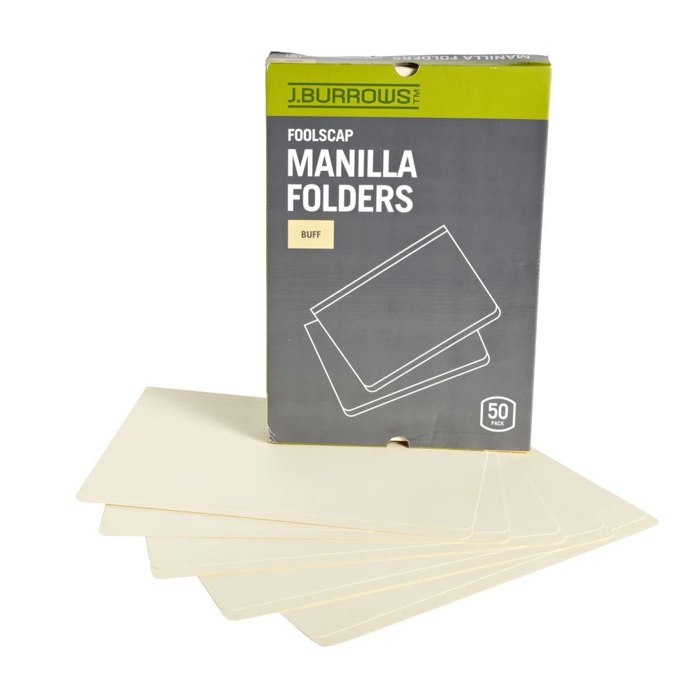 5 J.Burrows Manila Folder Foolscap Buff 50 Pack, 5 of 6