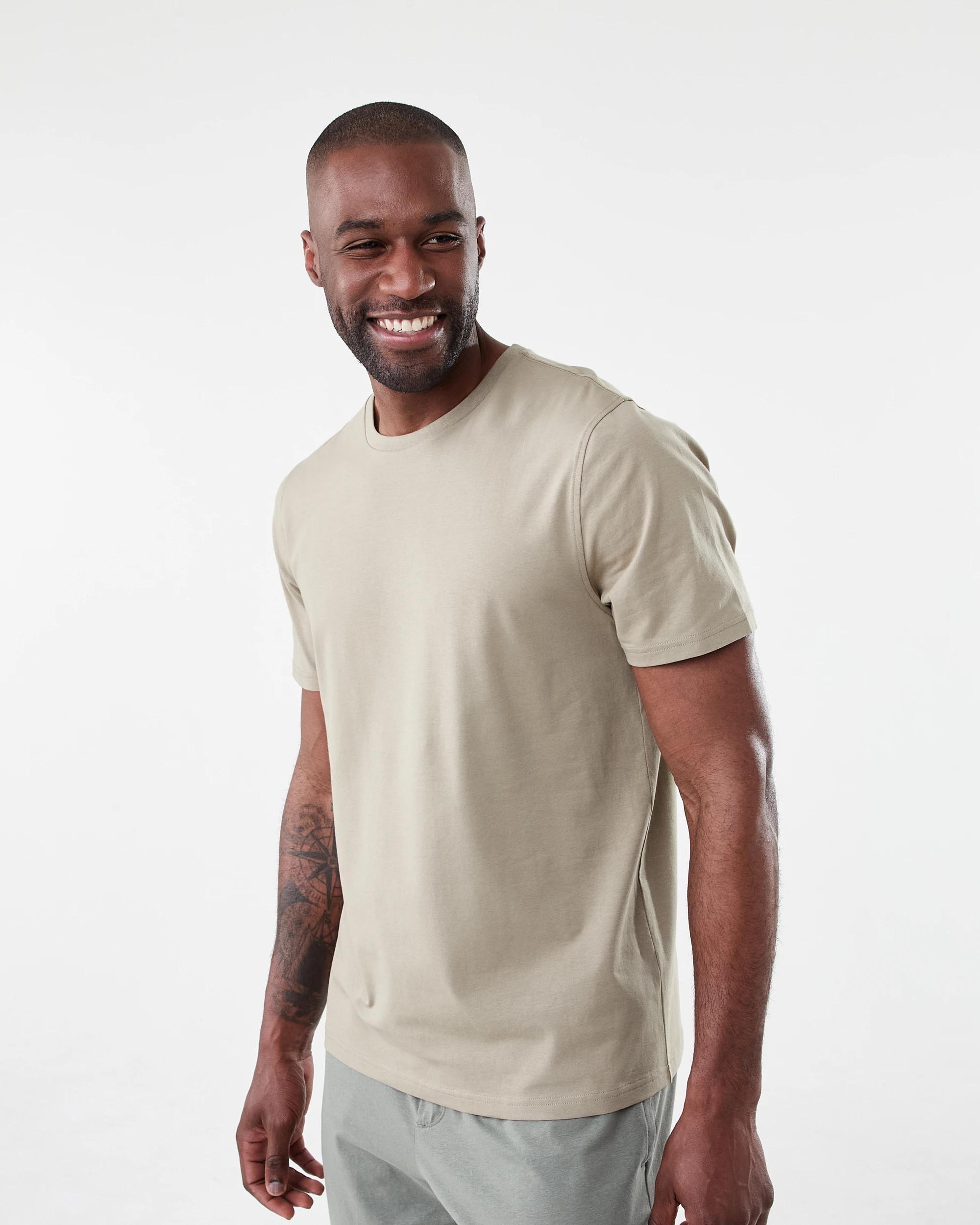 2 Cotton Elastane Sleep Top Bge Khaki, 2 of 5