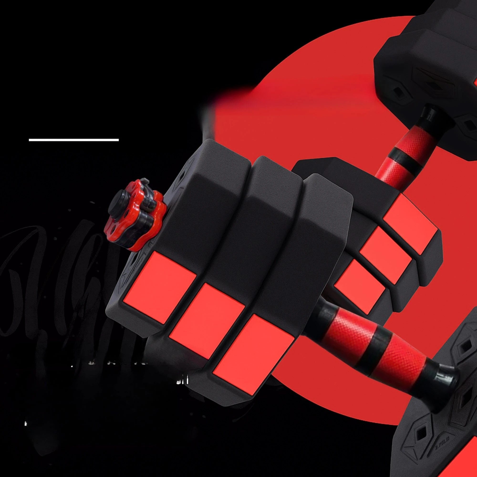 4 Fitness Master Adjustable Dumbbell Set Octagonal Antiroll Barbell Training 40kg, 4 of 6