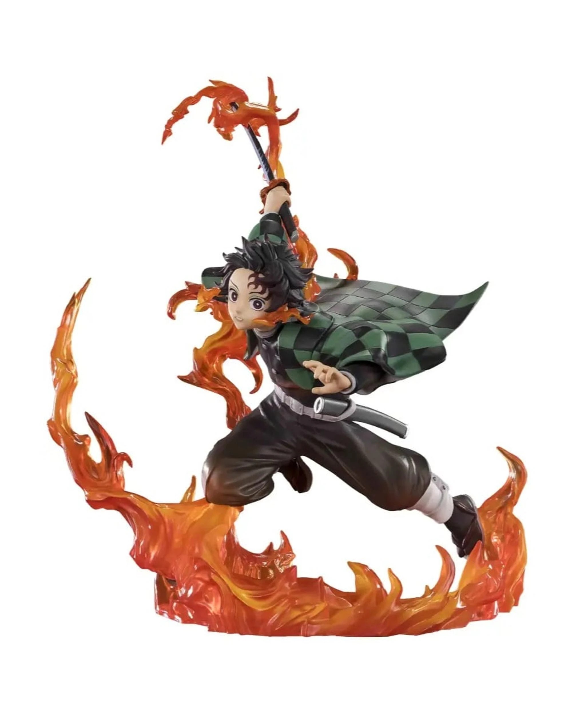 1 FiguartsZero Demon Slayer Tanjiro Kamada Kyojuro Rengoku's Sword Guard Version Figure, 1 of 5